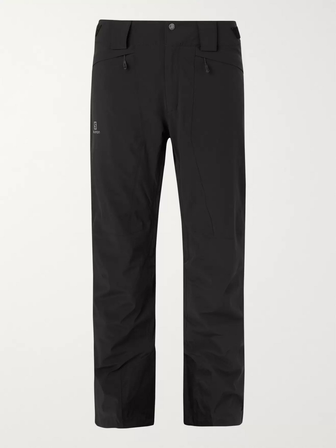 Salomon Icemania Canvas-trimmed Ski Trousers In Black