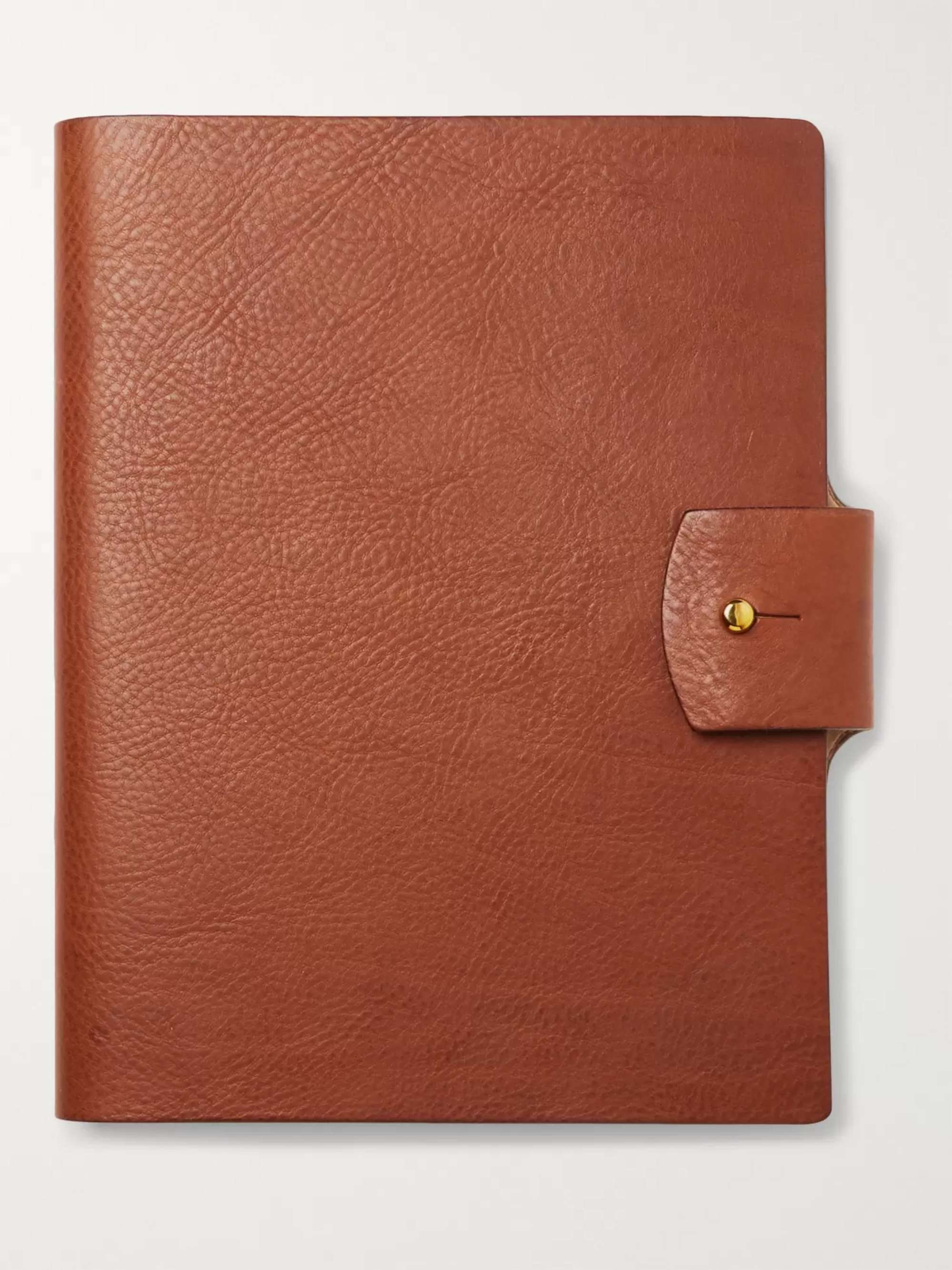 PURDEY Full-Grain Leather-Bound Notebook