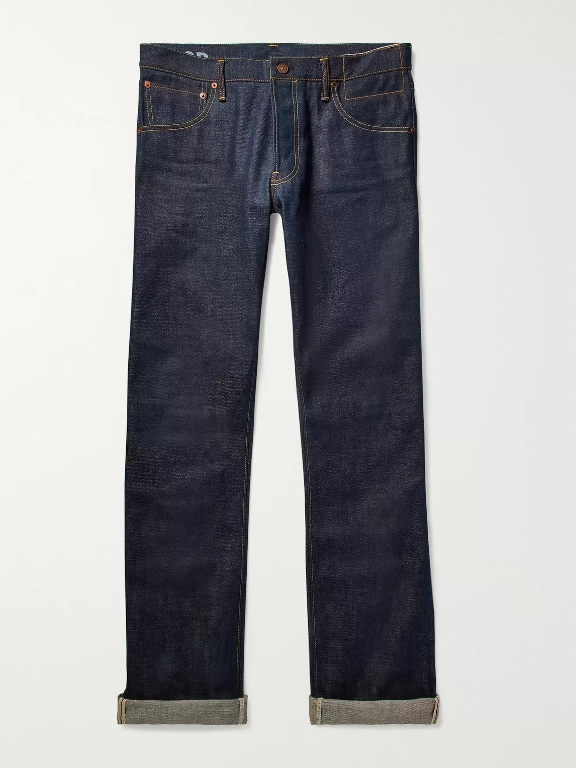 Visvim Social Sculpture 01 Slim-fit Raw Selvedge Denim Jeans In Blue