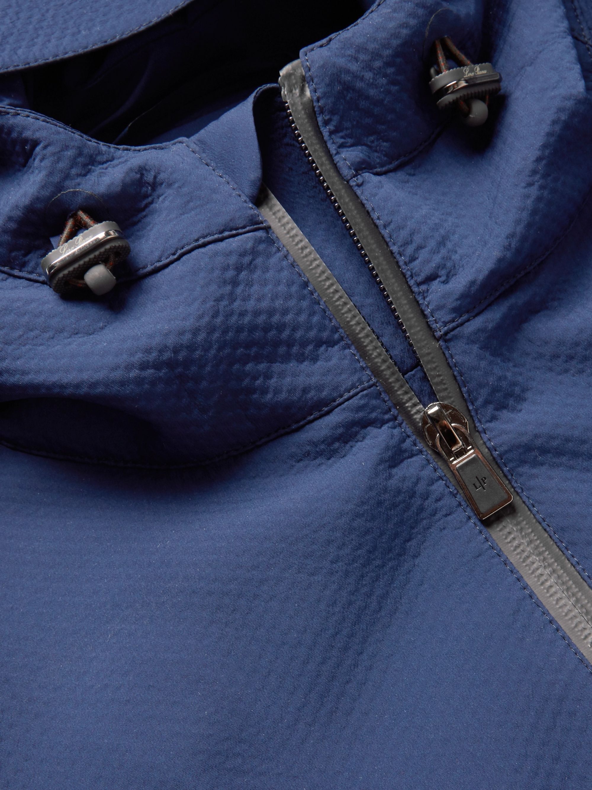 Blue Rain-System Stretch-Shell Hooded Jacket | LORO PIANA | MR PORTER