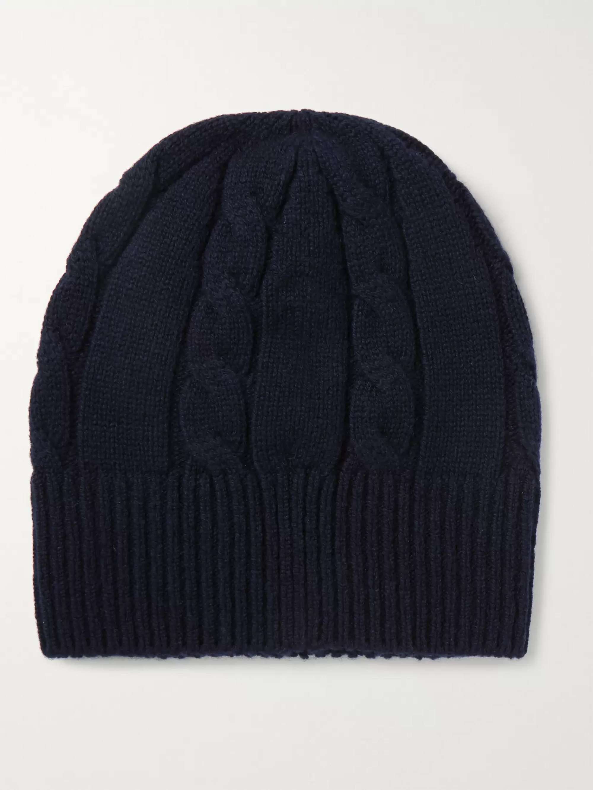 ANDERSON & SHEPPARD Cable-Knit Wool Beanie