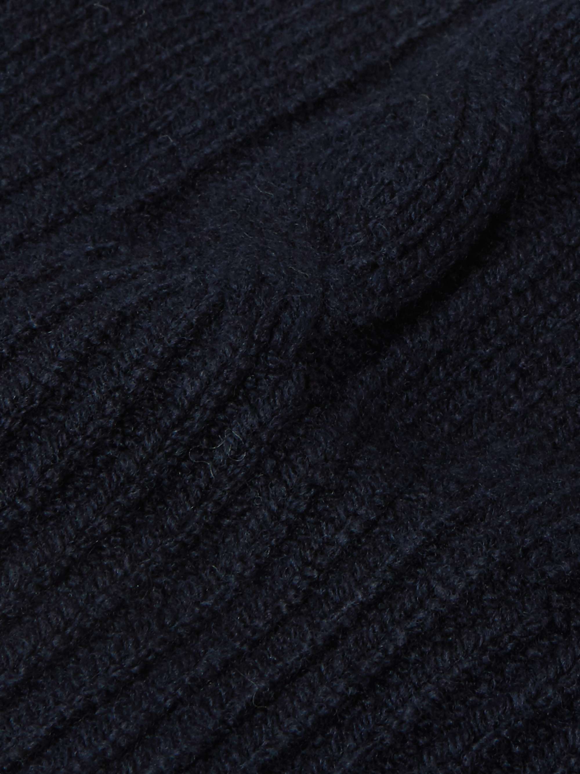 ANDERSON & SHEPPARD Cable-Knit Wool Beanie