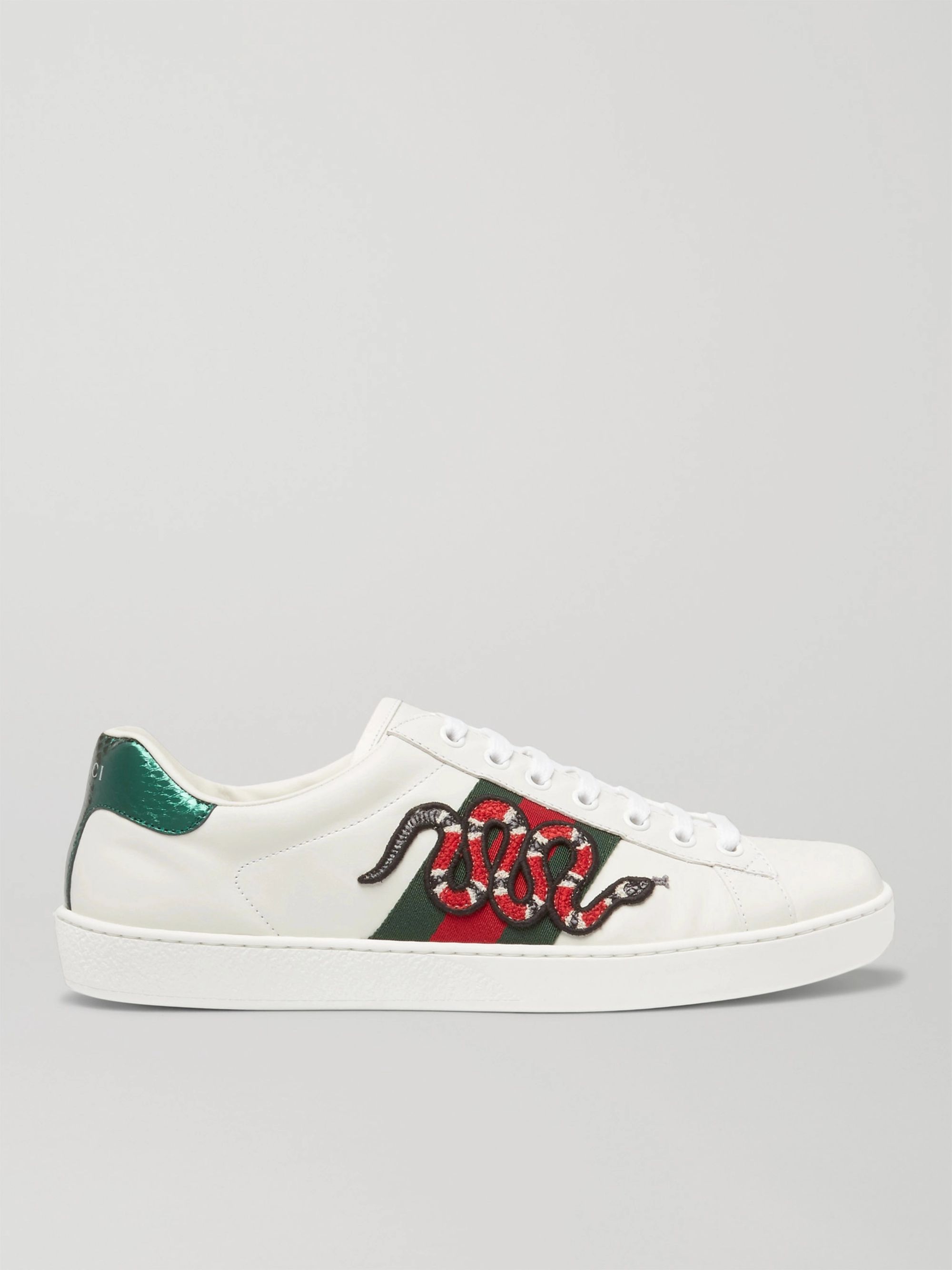 Leather Sneakers | Gucci | MR PORTER