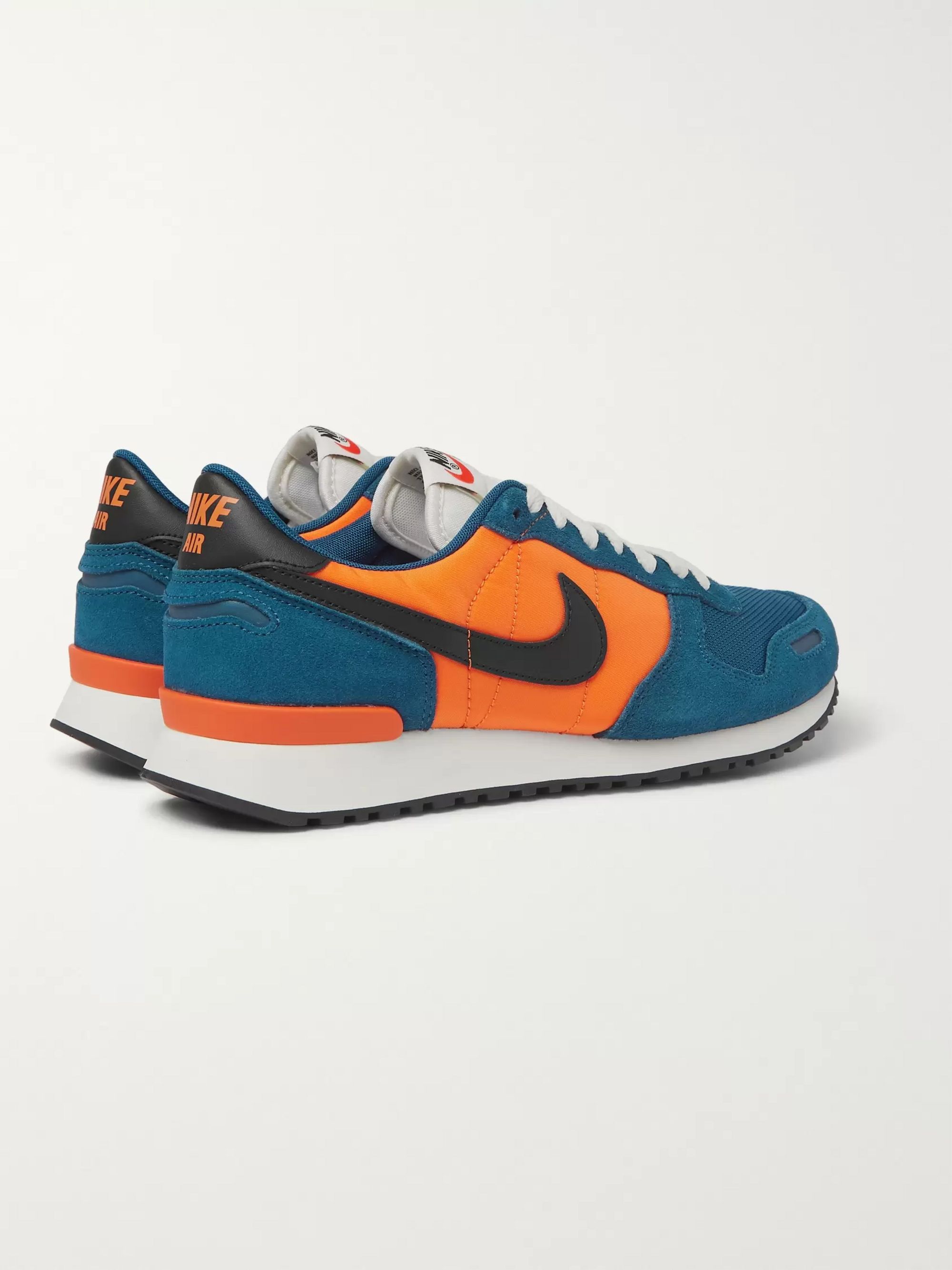 nike air vortex suede nylon and mesh sneakers