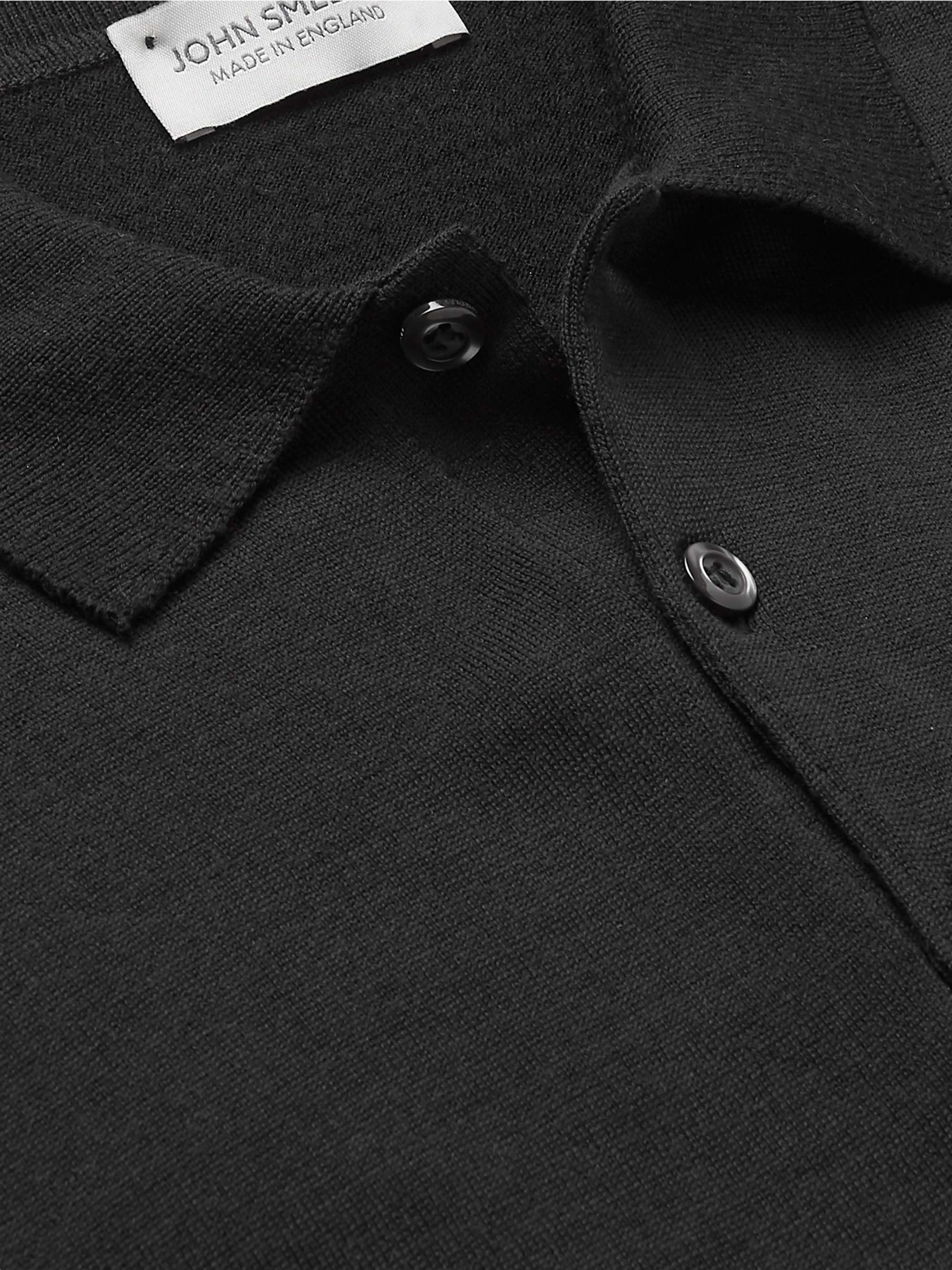 JOHN SMEDLEY Belper Slim-Fit Merino Wool Polo Shirt