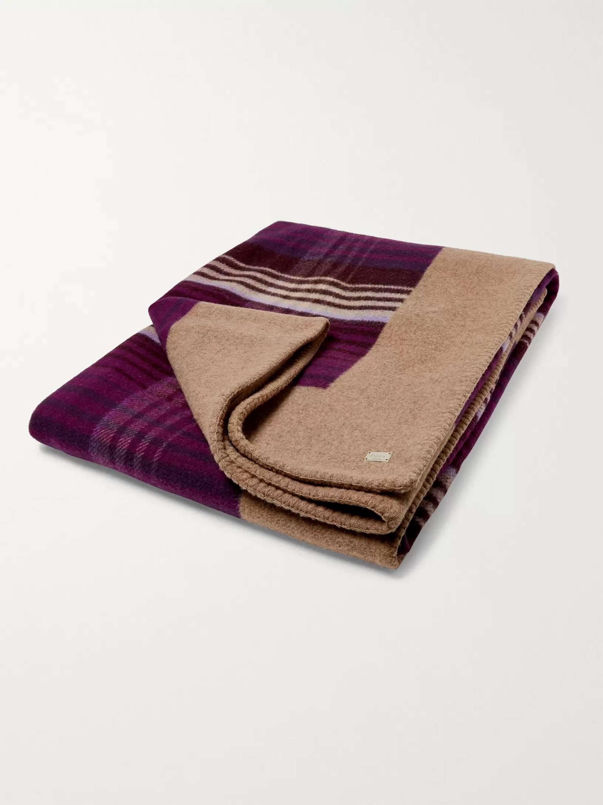 ASPREY Reversible Wool Blanket