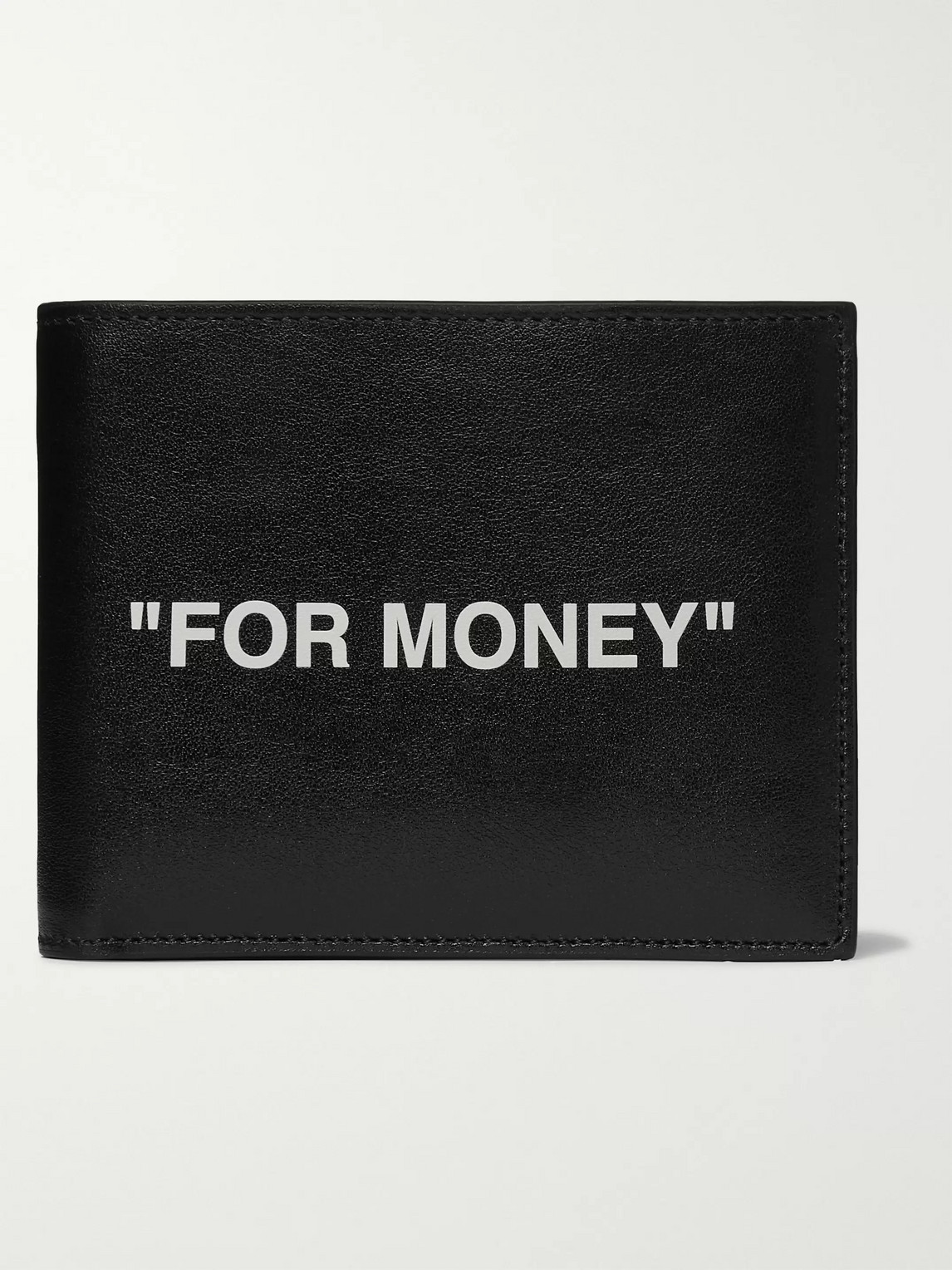 OFF-WHITE PRINTED LEATHER BILLFOLD WALLET