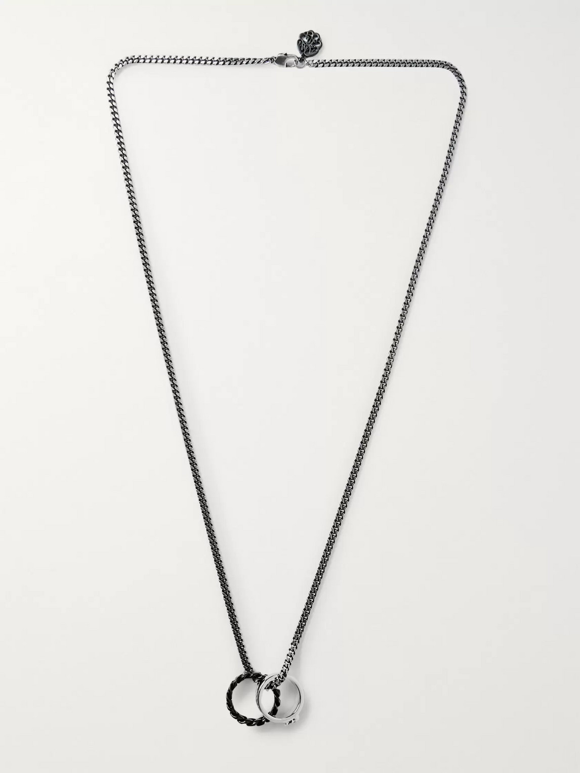 Alexander Mcqueen Burnished Silver-tone Necklace