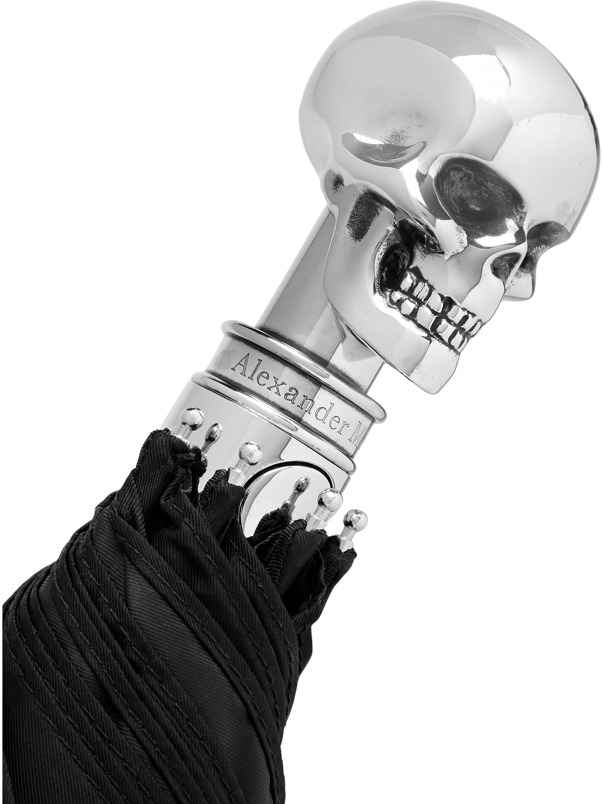 Black Skull-Handle Umbrella | Alexander 
