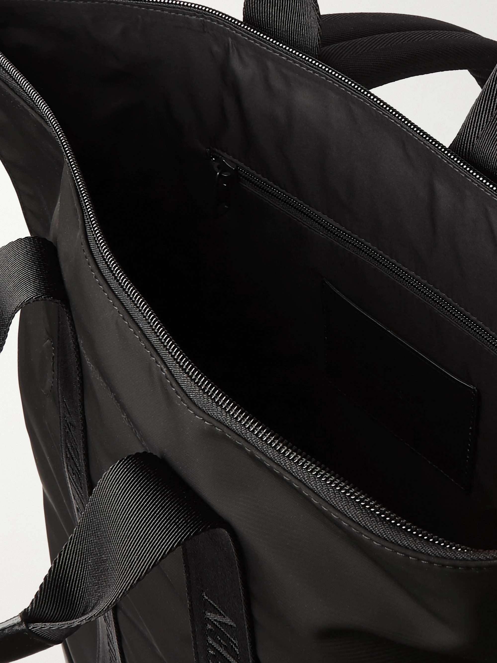 ALEXANDER MCQUEEN De Manta Leather-Trimmed Nylon Convertible Tote Bag