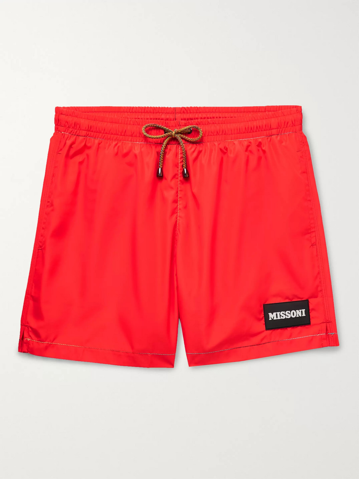 Missoni Mid-length Swim Shorts In Red