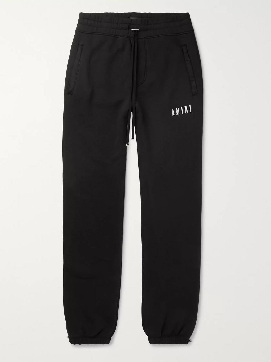 AMIRI TAPERED PRINTED LOOPBACK COTTON-JERSEY SWEATtrousers
