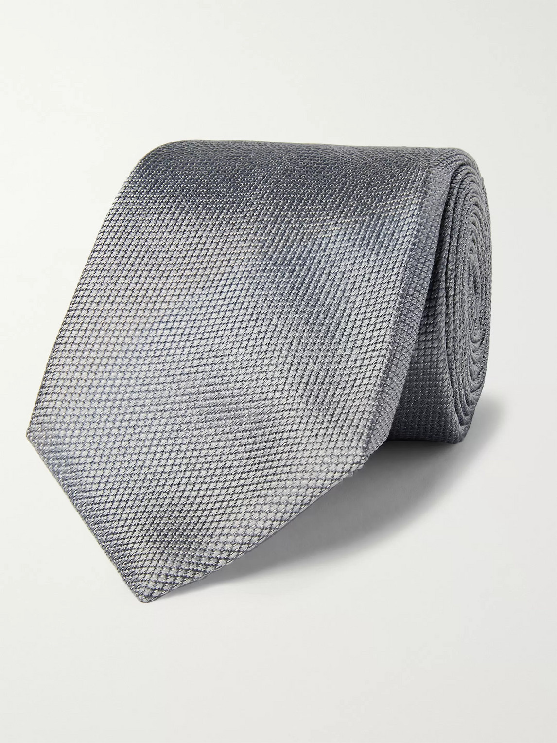 Canali 8cm Silk-jacquard Tie In Silver
