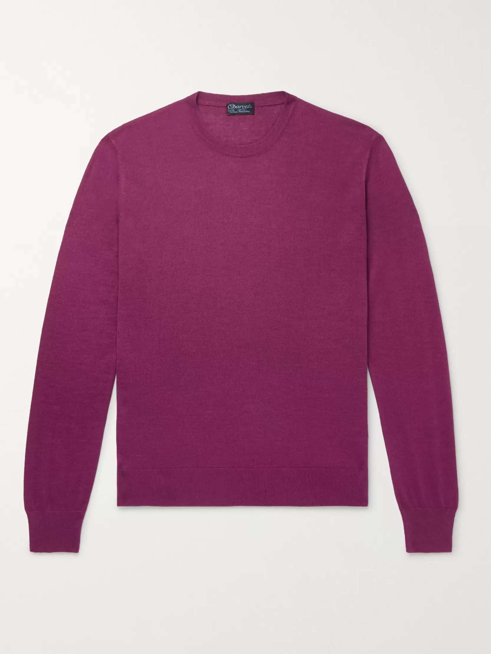 CHARVET Slim-Fit Cashmere and Silk-Blend Sweater
