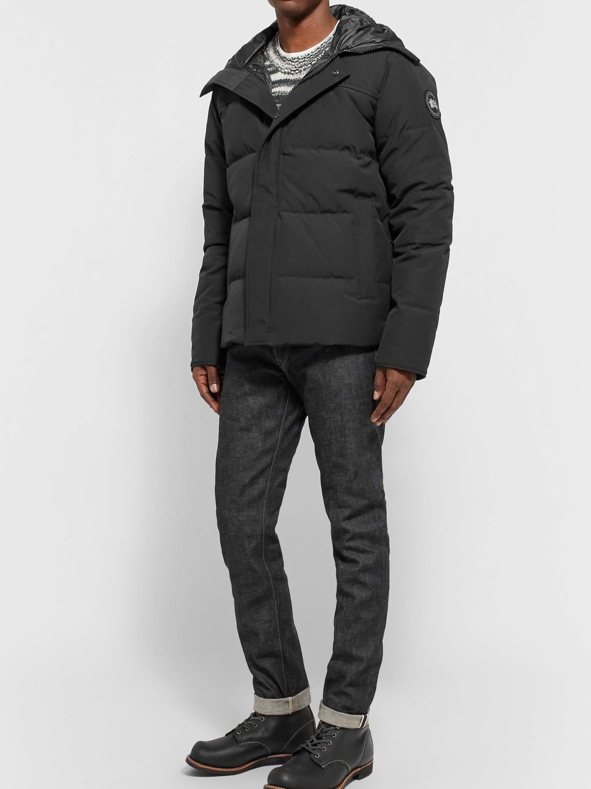 Black Label Macmillan Quilted Shell Hooded Down Parka