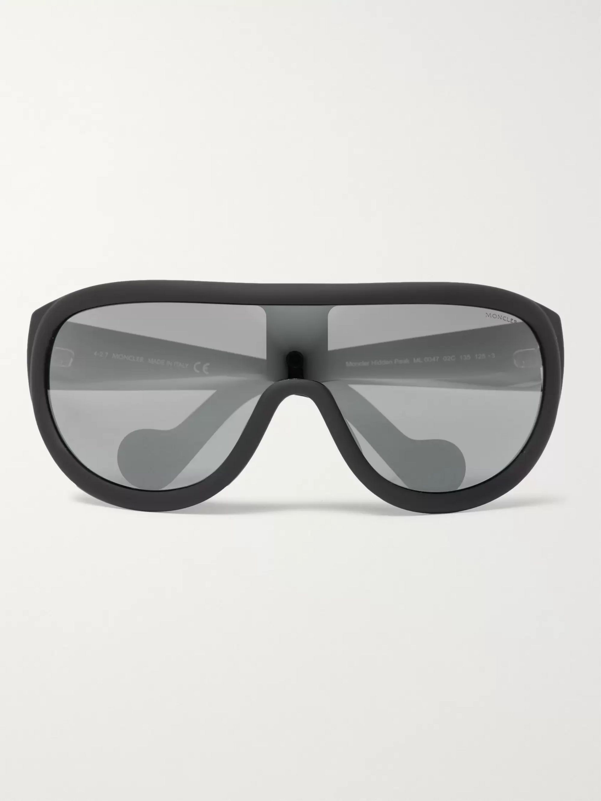 Black Acetate Ski Sunglasses | Moncler 