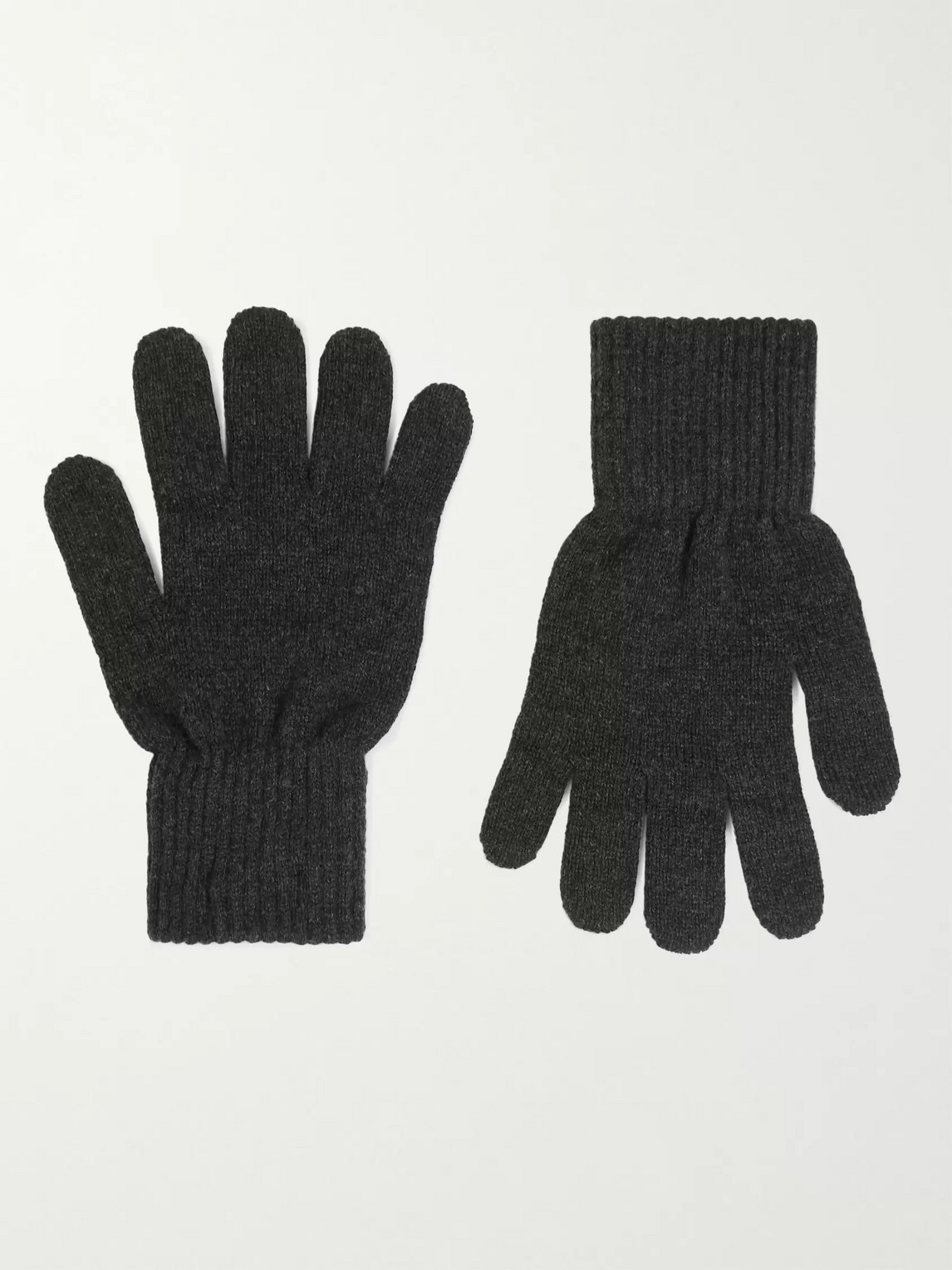 APC MERINO WOOL AND CASHMERE-BLEND GLOVES