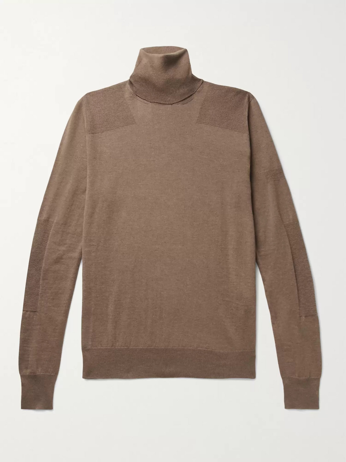 AMIRI WOOL AND CASHMERE-BLEND ROLLNECK SWEATER