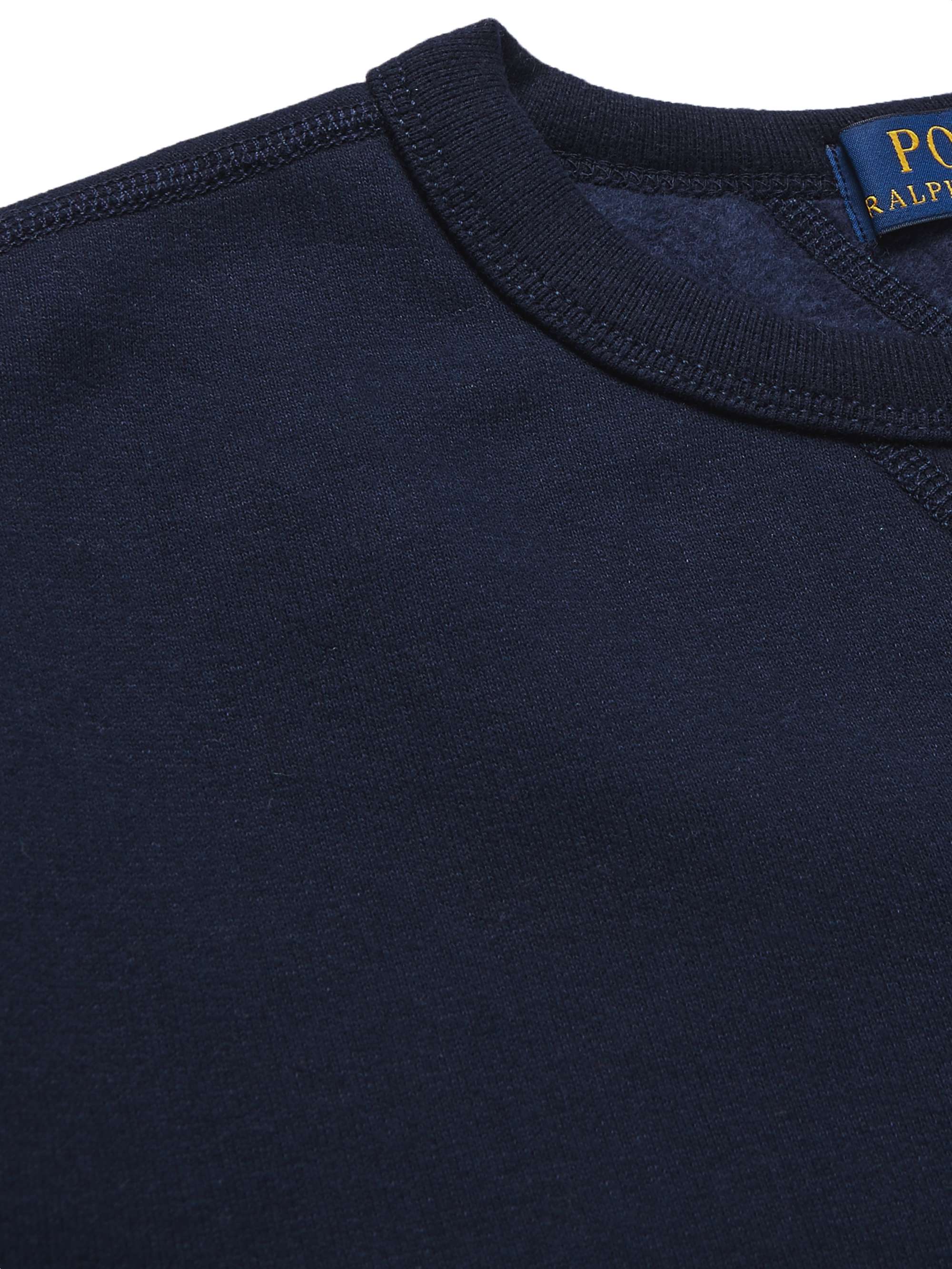 Logo-Embroidered Cotton-Blend Jersey Sweatshirt