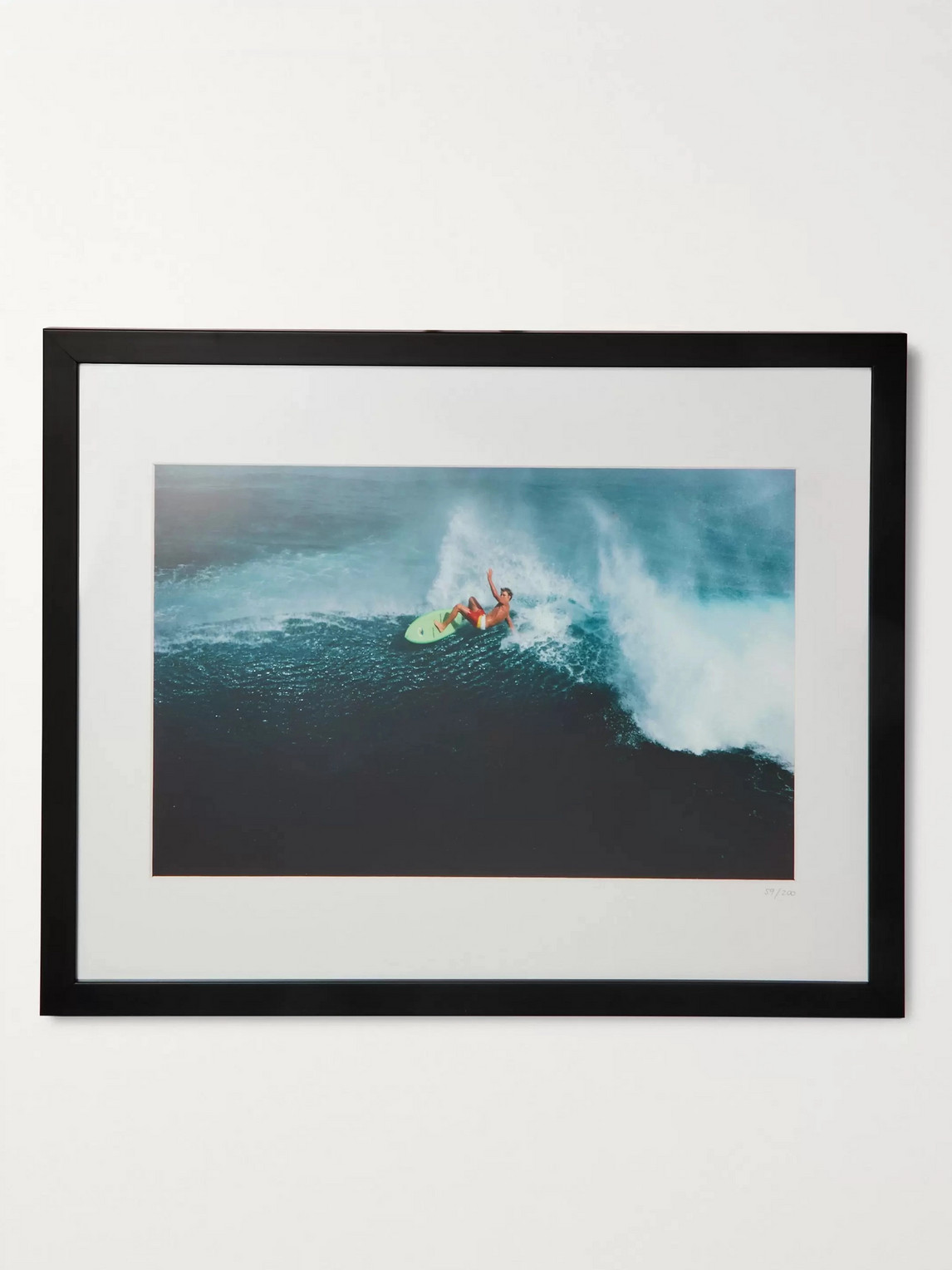 Sonic Editions Framed 1981 Walter Iooss Laird Hamilton Print, 16&quot; X 20&quot; In Multi