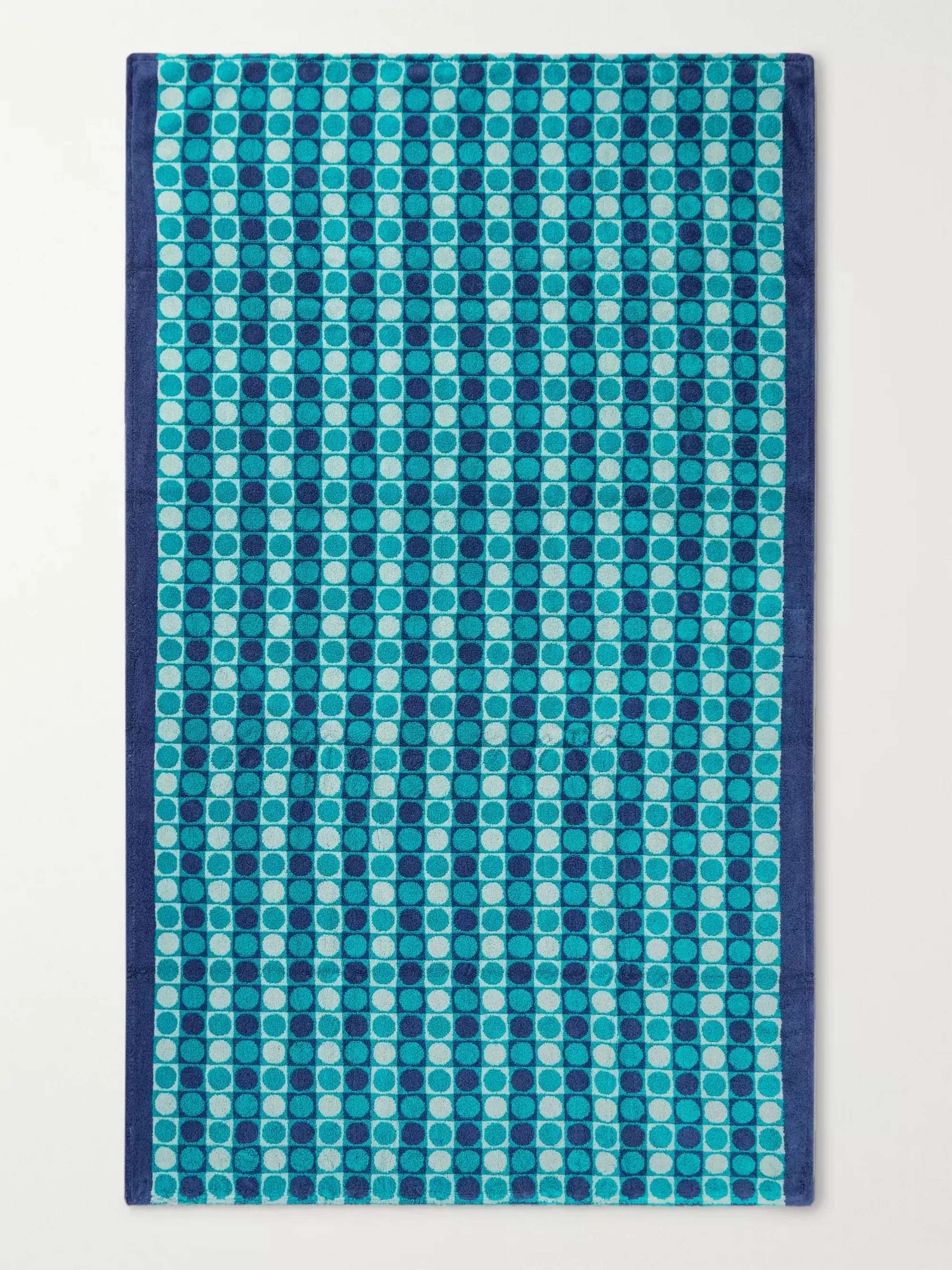 CLEVERLY LAUNDRY Cotton-Terry Jacquard Beach Towel
