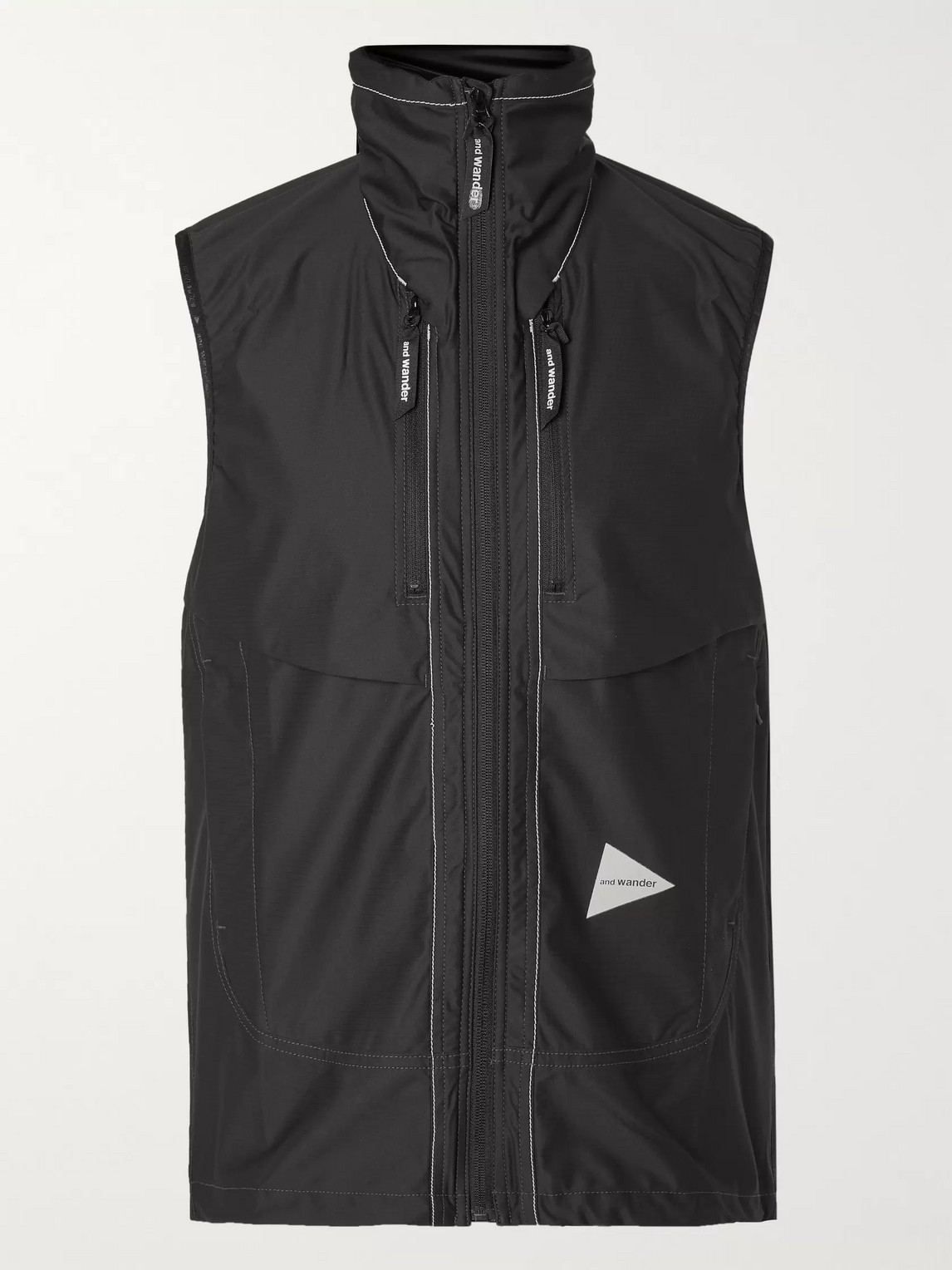 AND WANDER SHELL HOODED GILET