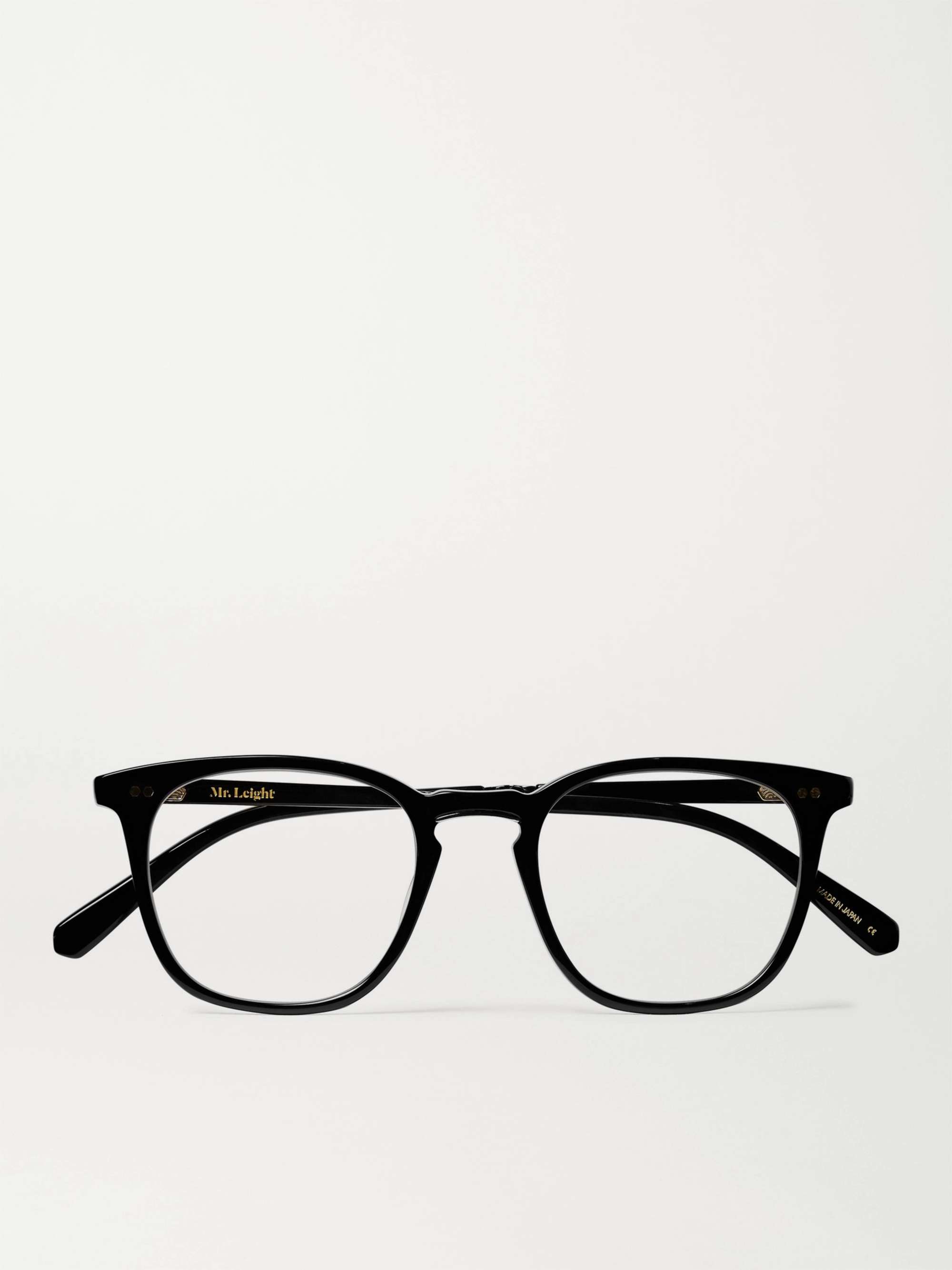 MR LEIGHT Getty C Square-Frame Acetate and Gold-Tone Titanium Optical Glasses