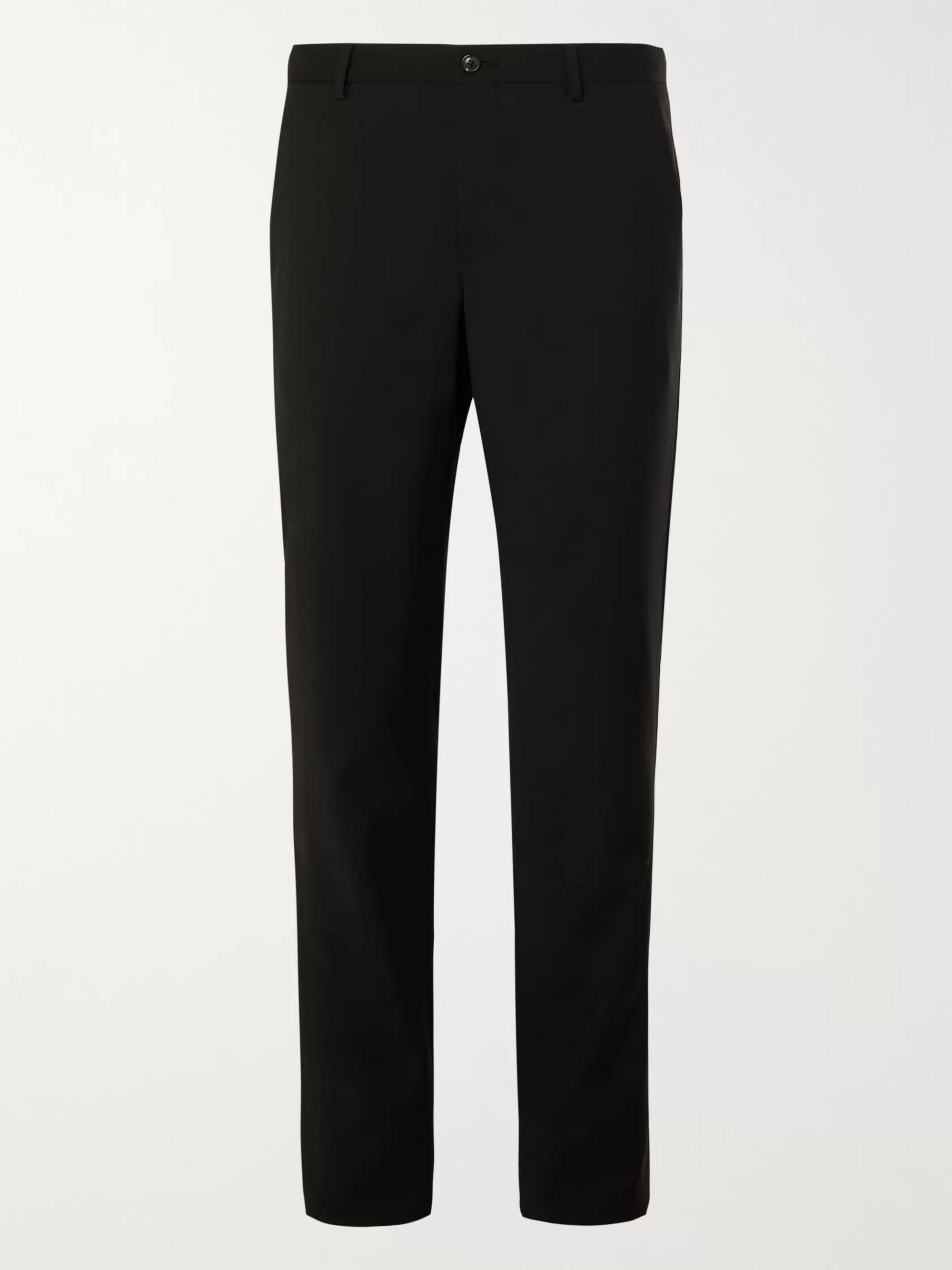 black armani trousers