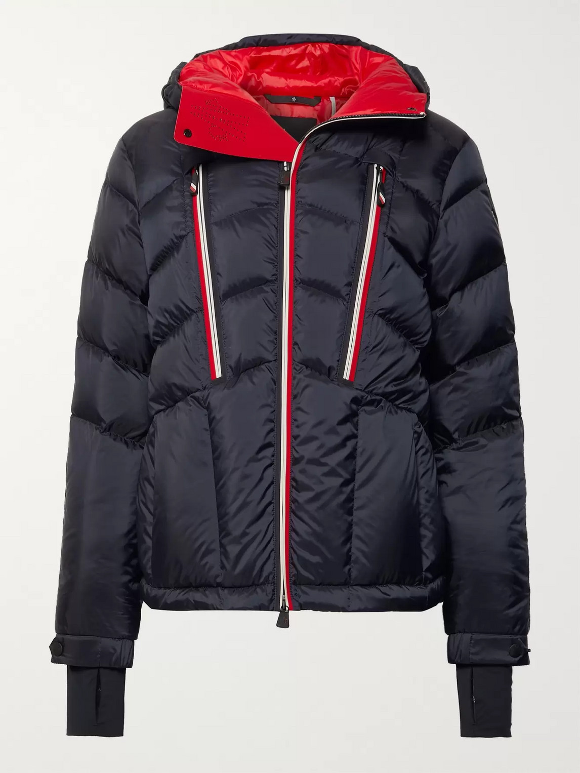 Shop Moncler Arnensee Slim-fit Quilted Down Ski Jacket In Blue