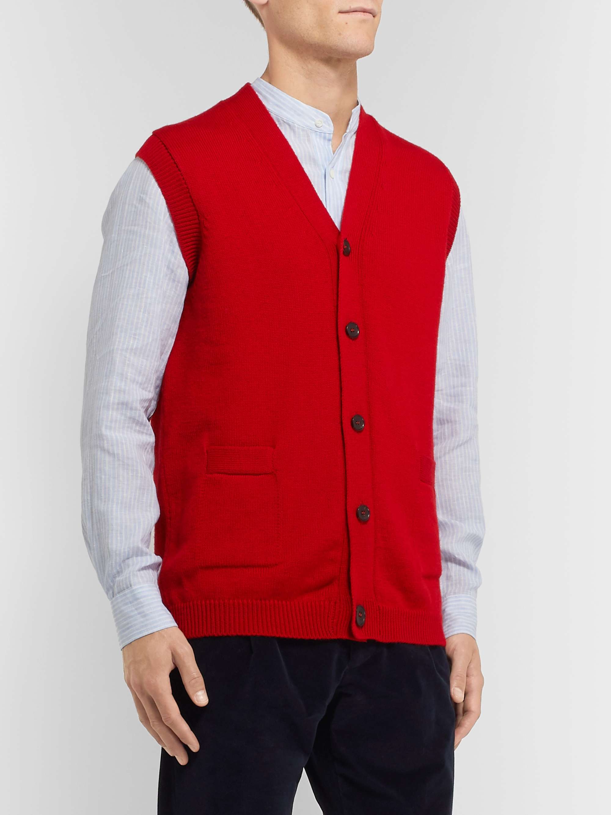 CONNOLLY + Goodwood Wool and Cashmere-Blend Sweater Vest