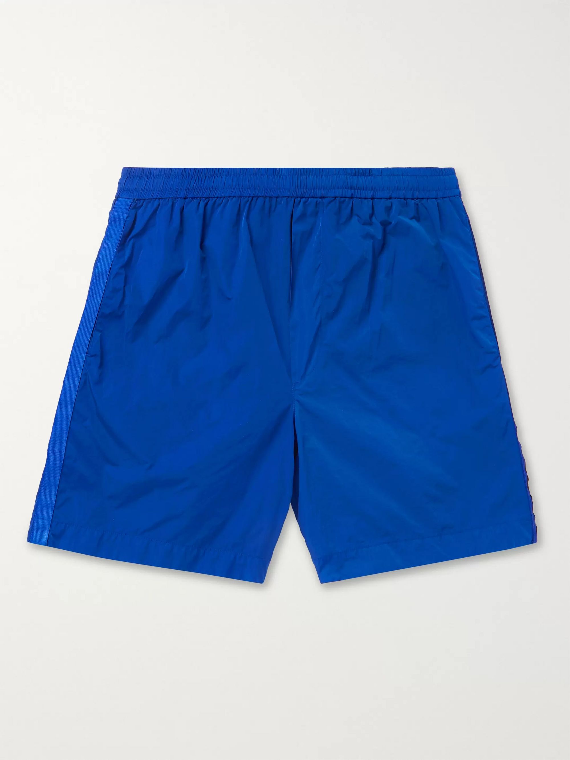 blue moncler shorts