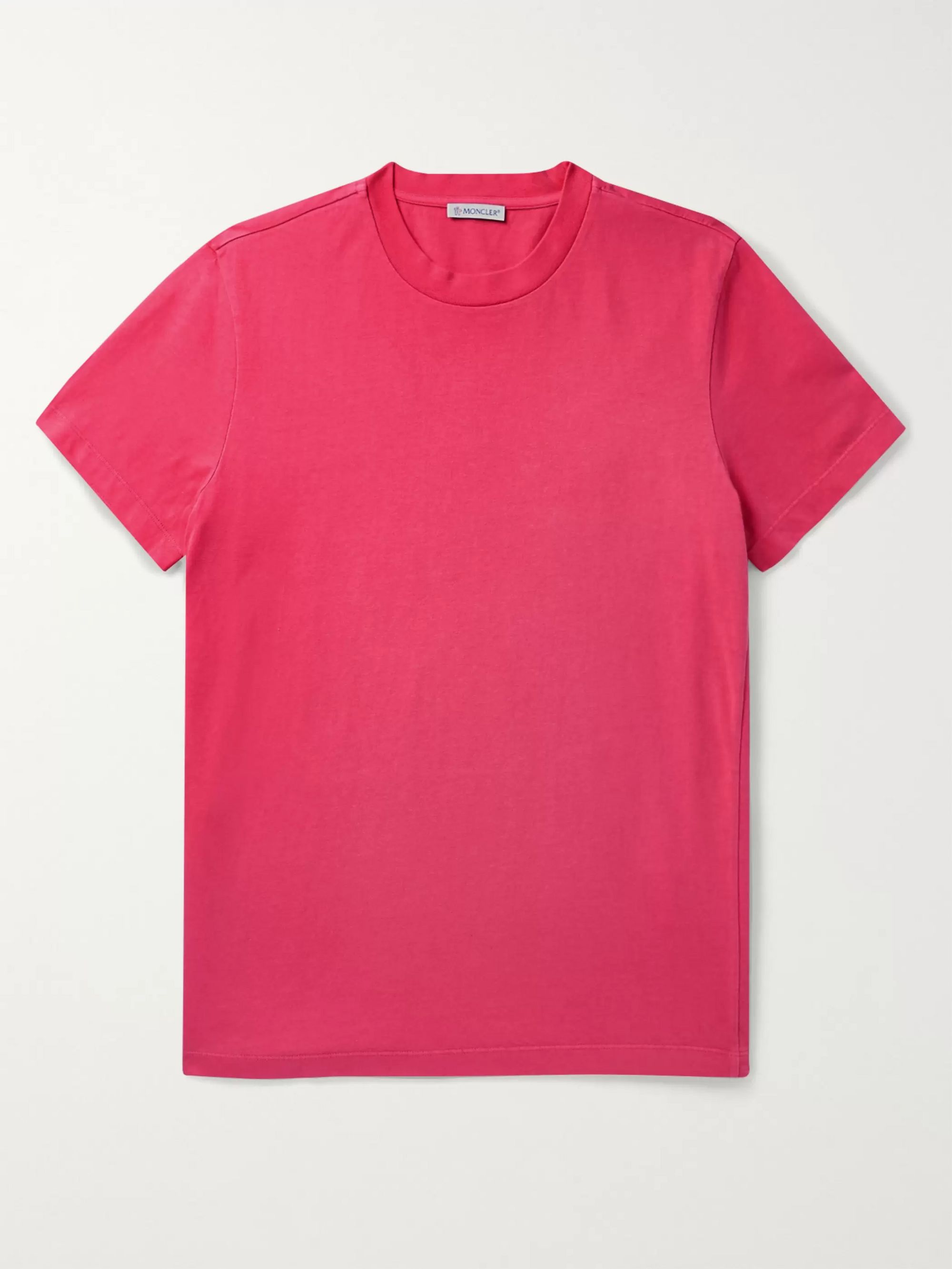 Pink Maglia Logo-Embroidered Cotton 
