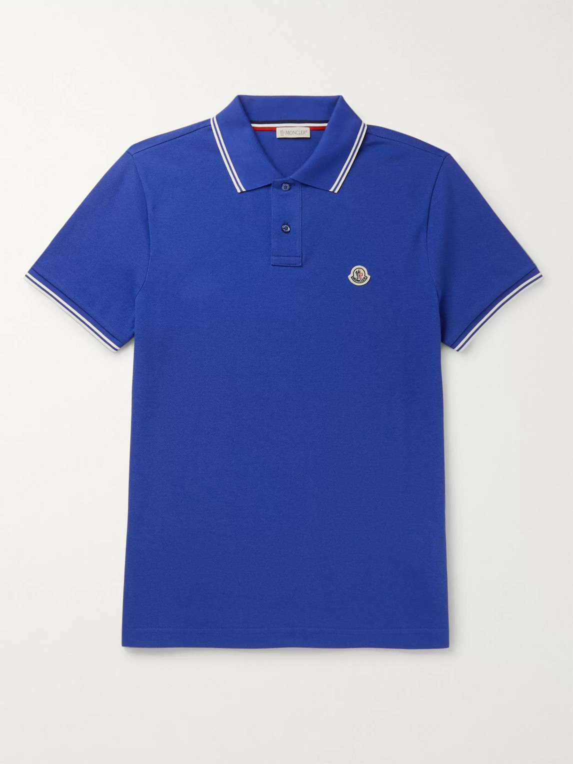 moncler blue polo shirt