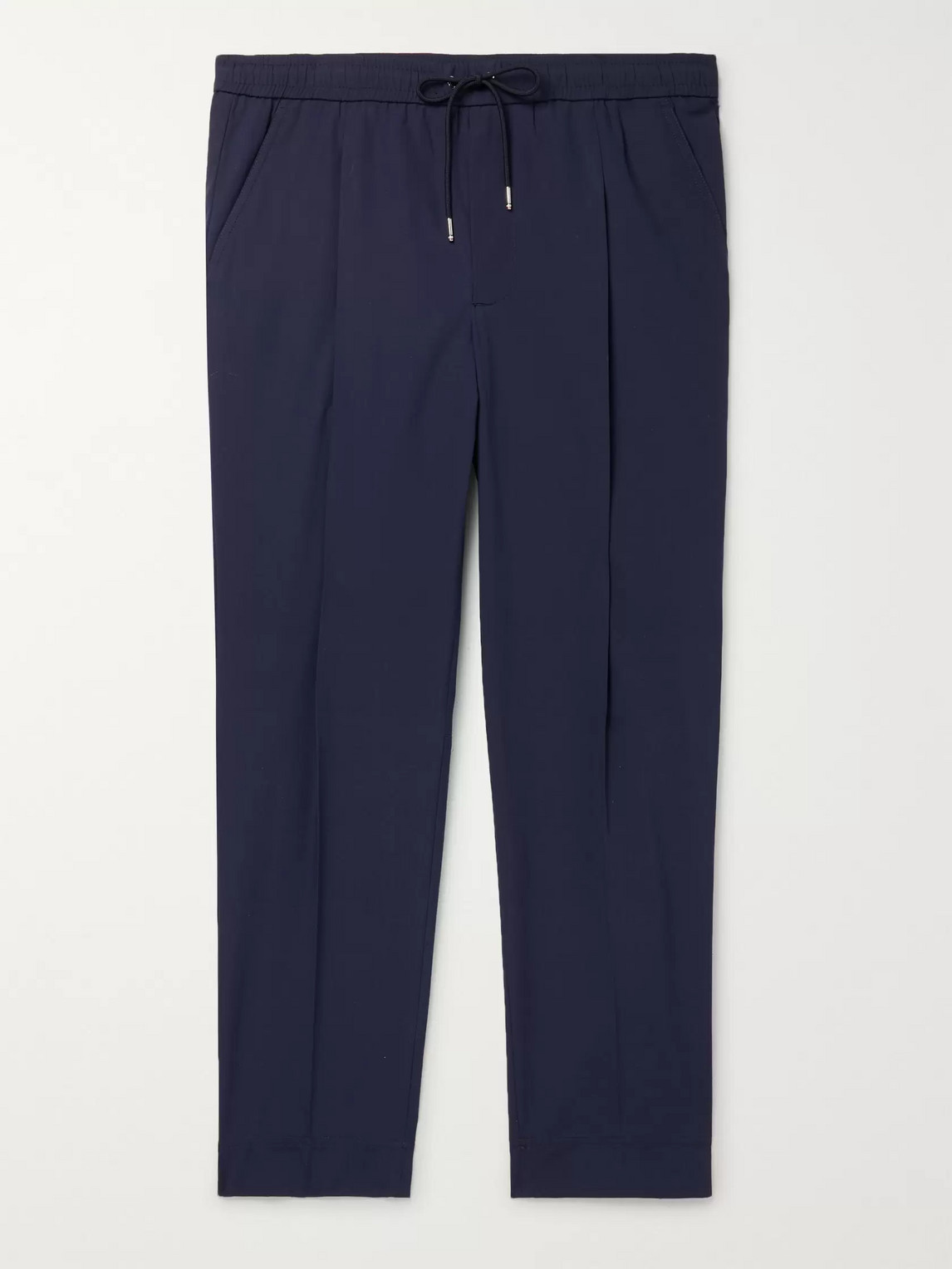 MONCLER TAPERED STRETCH-COTTON TRACK PANTS