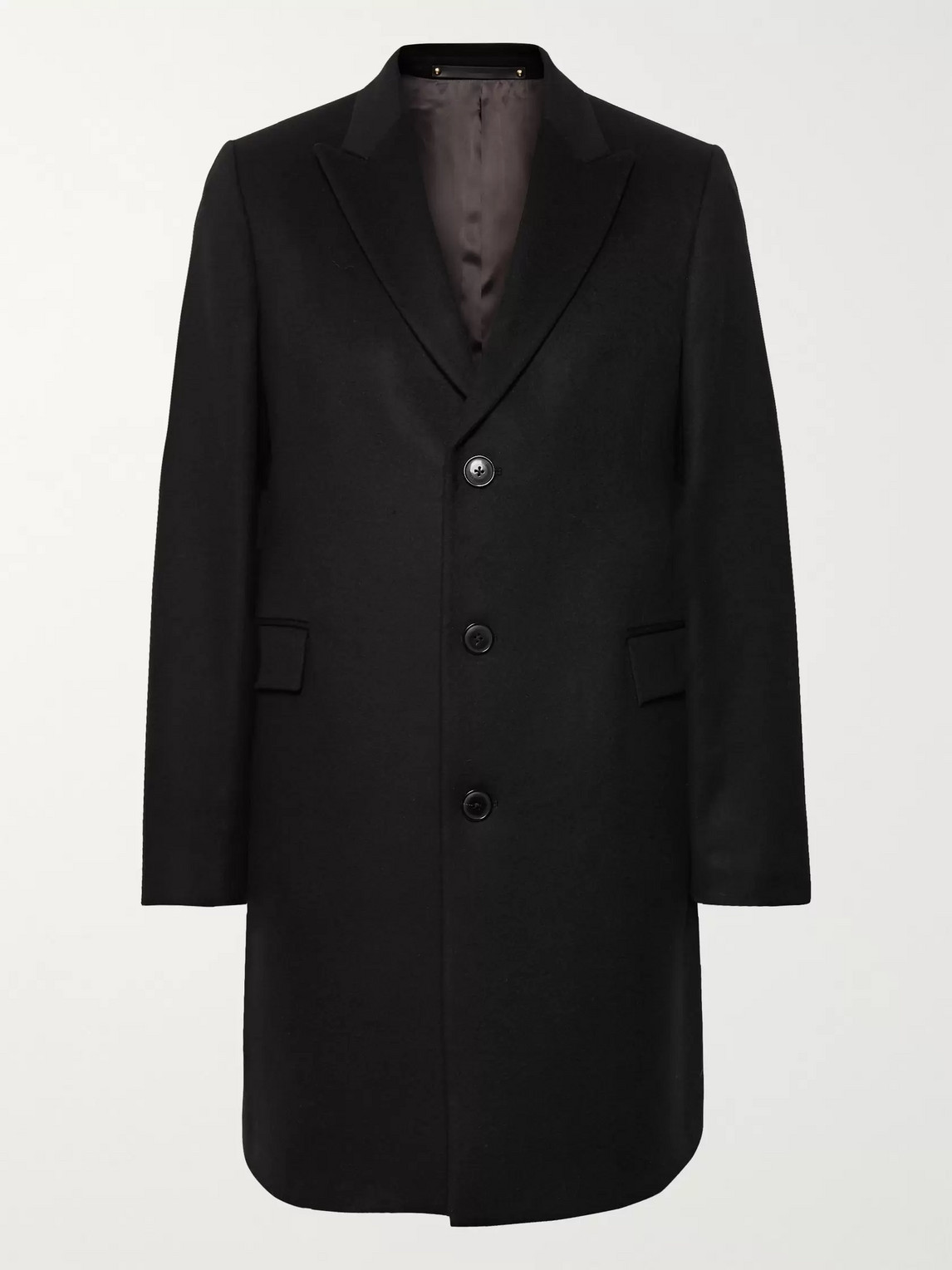 Paul Smith Wool And Cashmere-blend Coat In Black