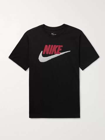NIKE Logo-Print Cotton-Jersey T-Shirt