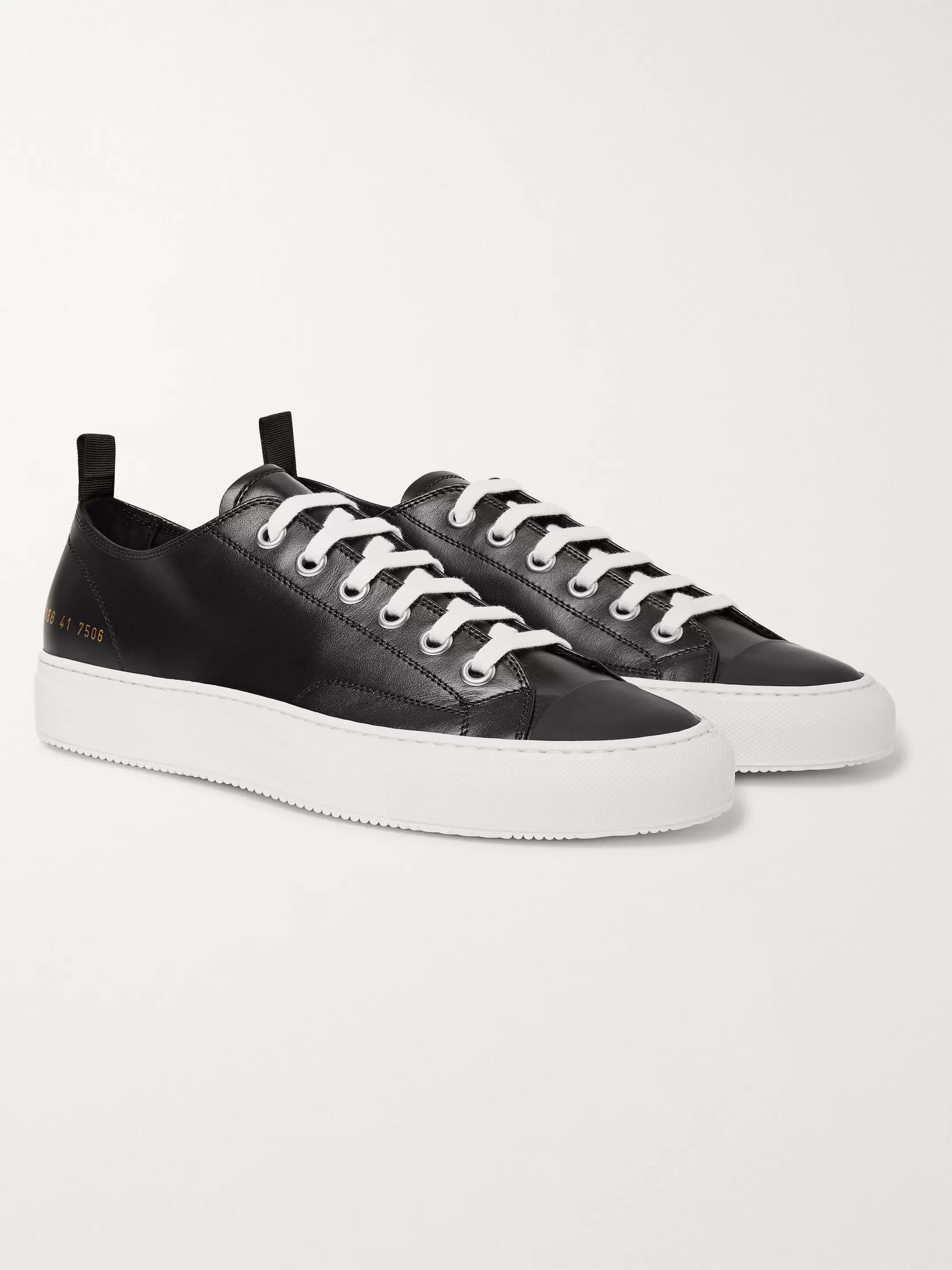 Black Tournament Leather Sneakers 