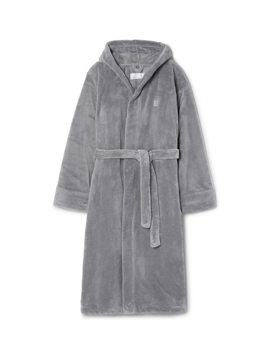 Soho Home Fleece Hooded Dressing Gown In Grey