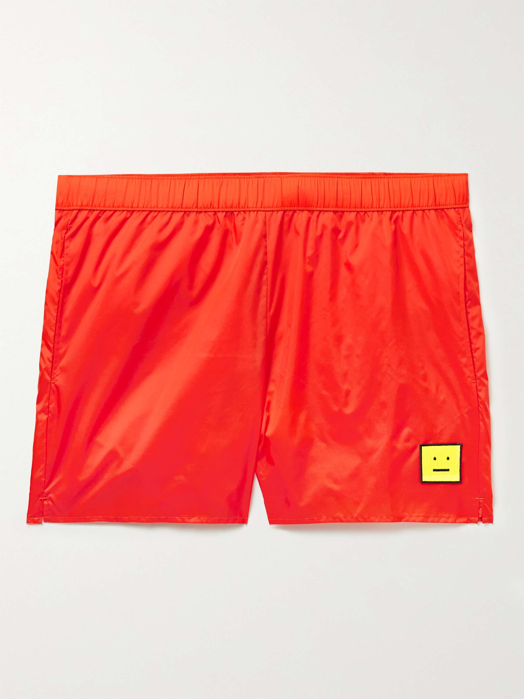 ACNE STUDIOS Slim-Fit Mid-Length Logo-Appliquéd Swim Shorts