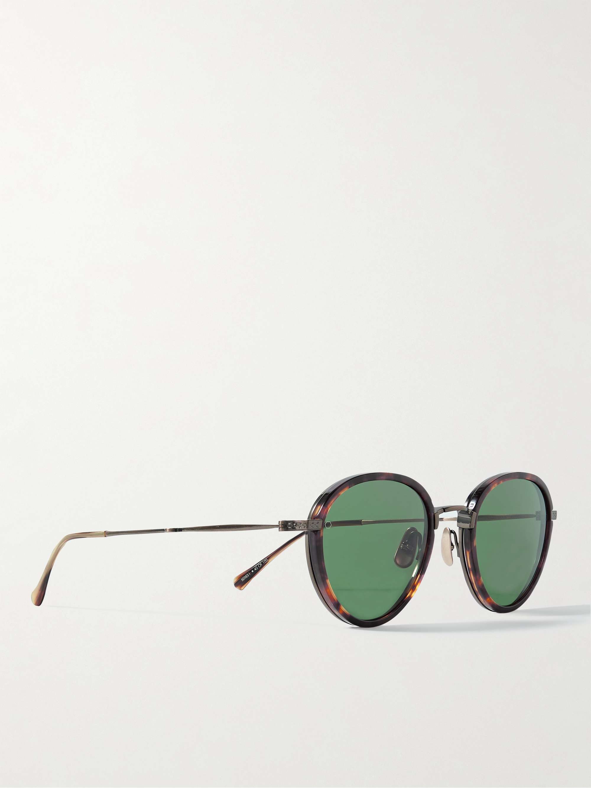 MR LEIGHT Monterey SL Tortoiseshell Acetate and Bronze-Tone Sunglasses