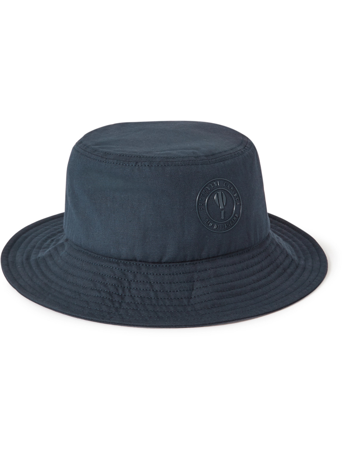 Frescobol Carioca Cotton-blend Twill Bucket Hat In Blue