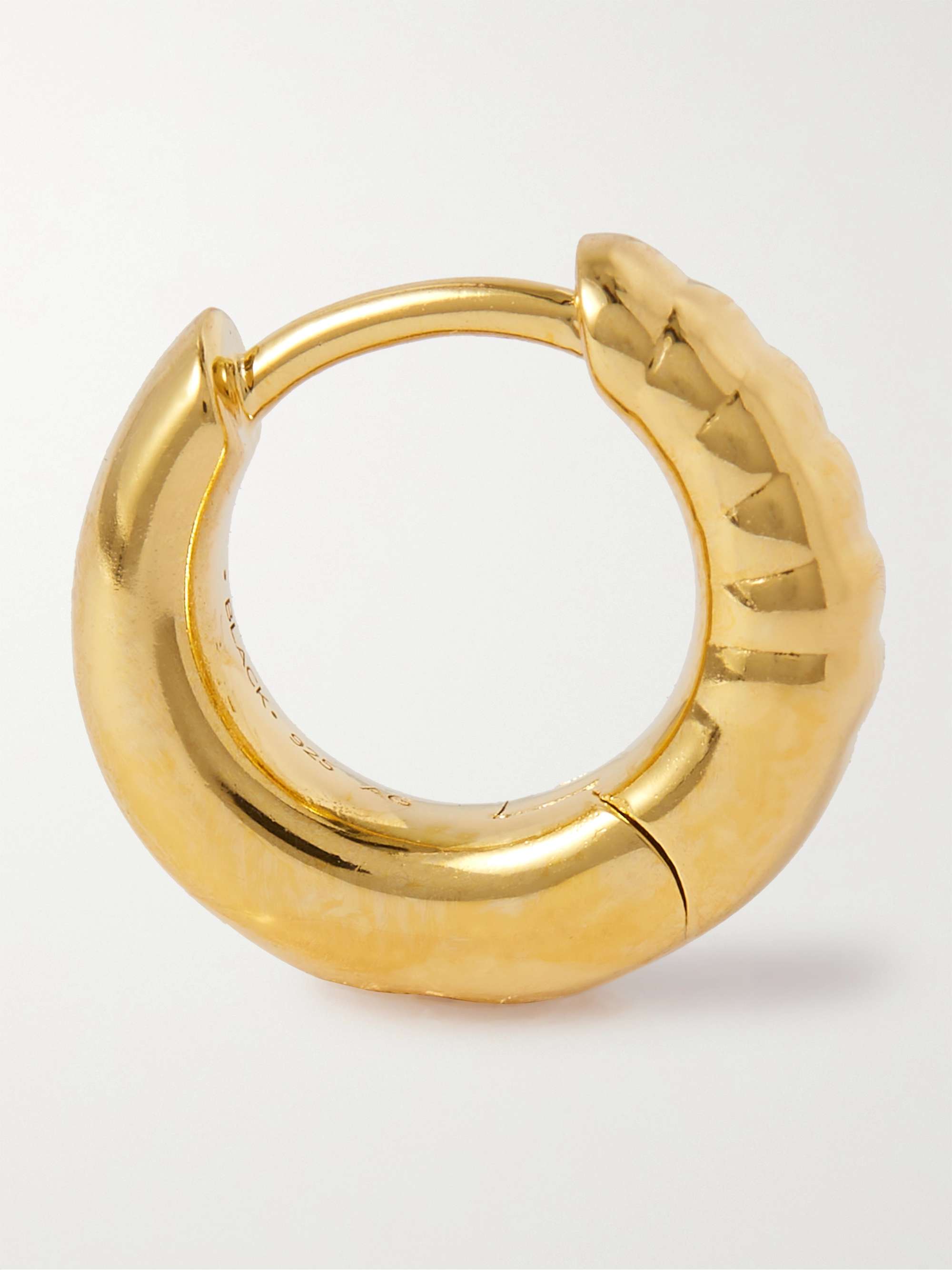 MARIA BLACK Laid Back 7 Huggie Gold-Plated Single Hoop Earring