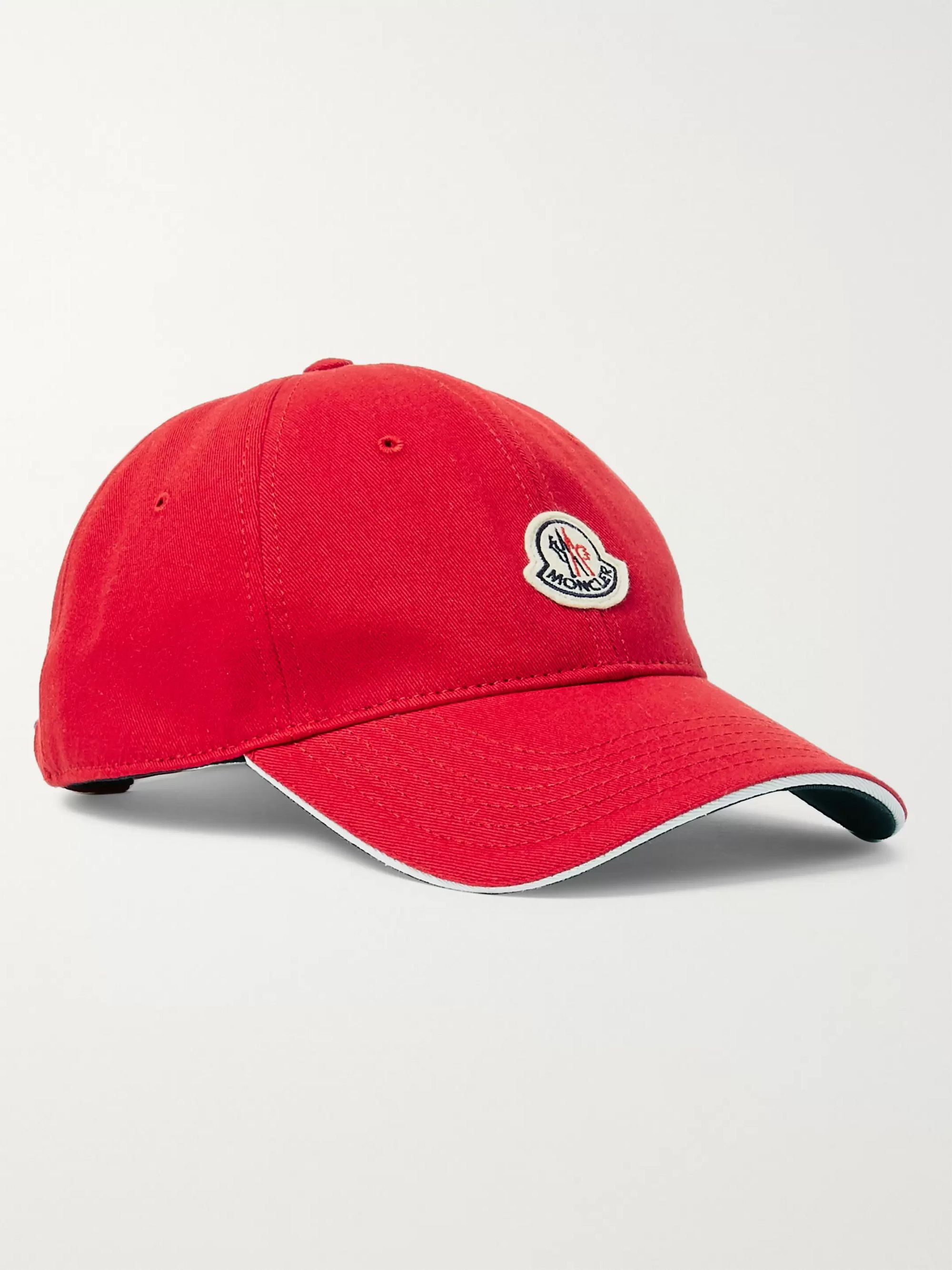 red moncler cap