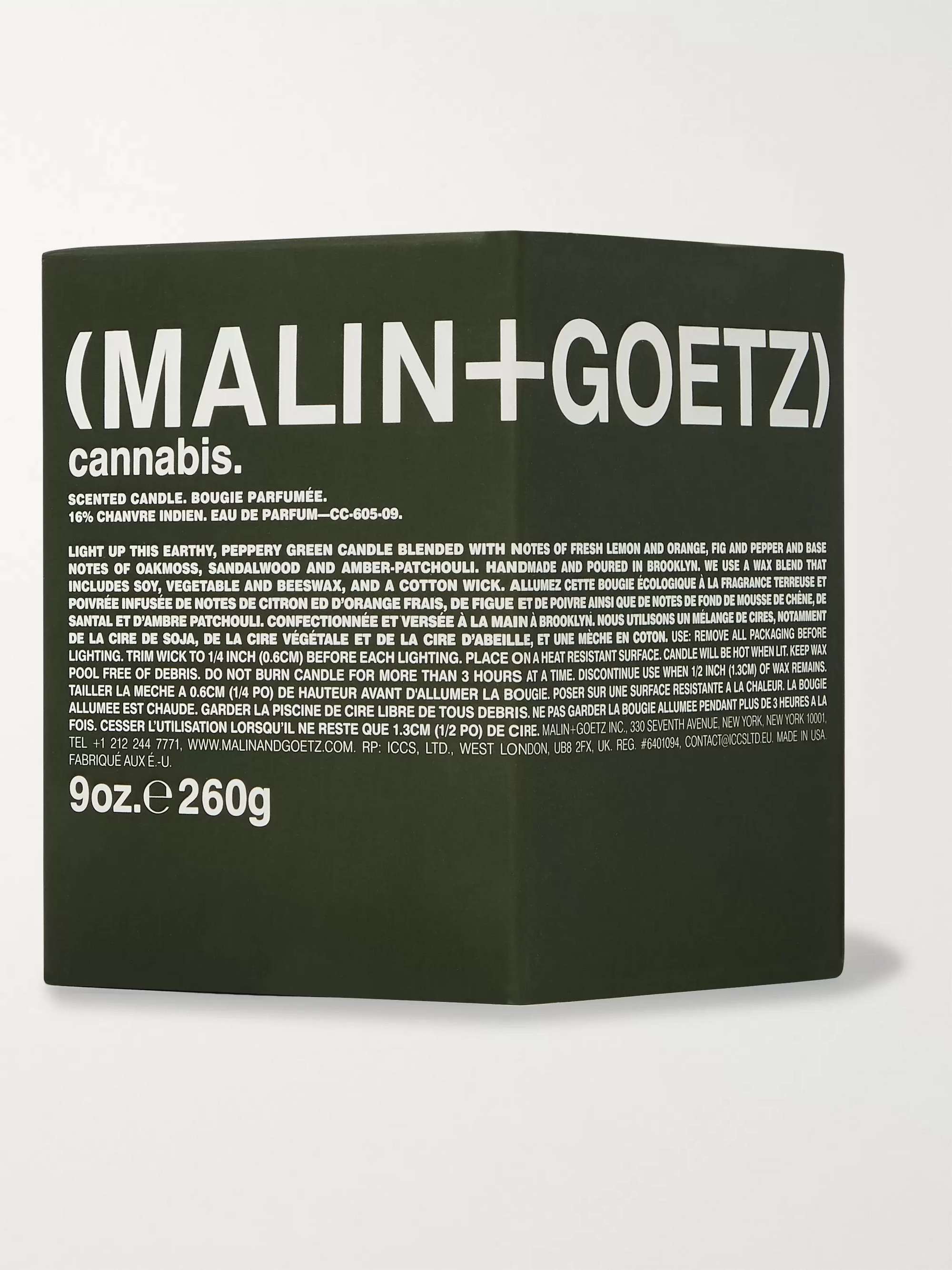 MALIN + GOETZ Cannabis Scented Candle, 260g