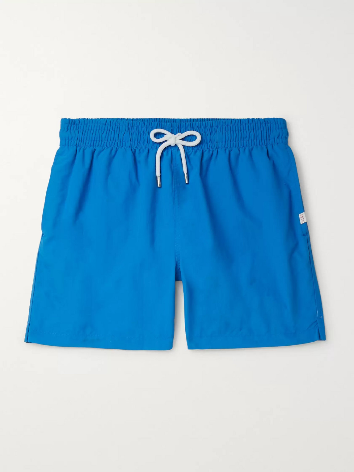 Derek Rose Aruba 2 Slim-fit Mid-length Swim Shorts In Blue