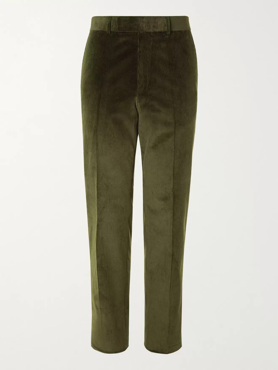 Kingsman Cotton-blend Corduroy Suit Trousers In Green