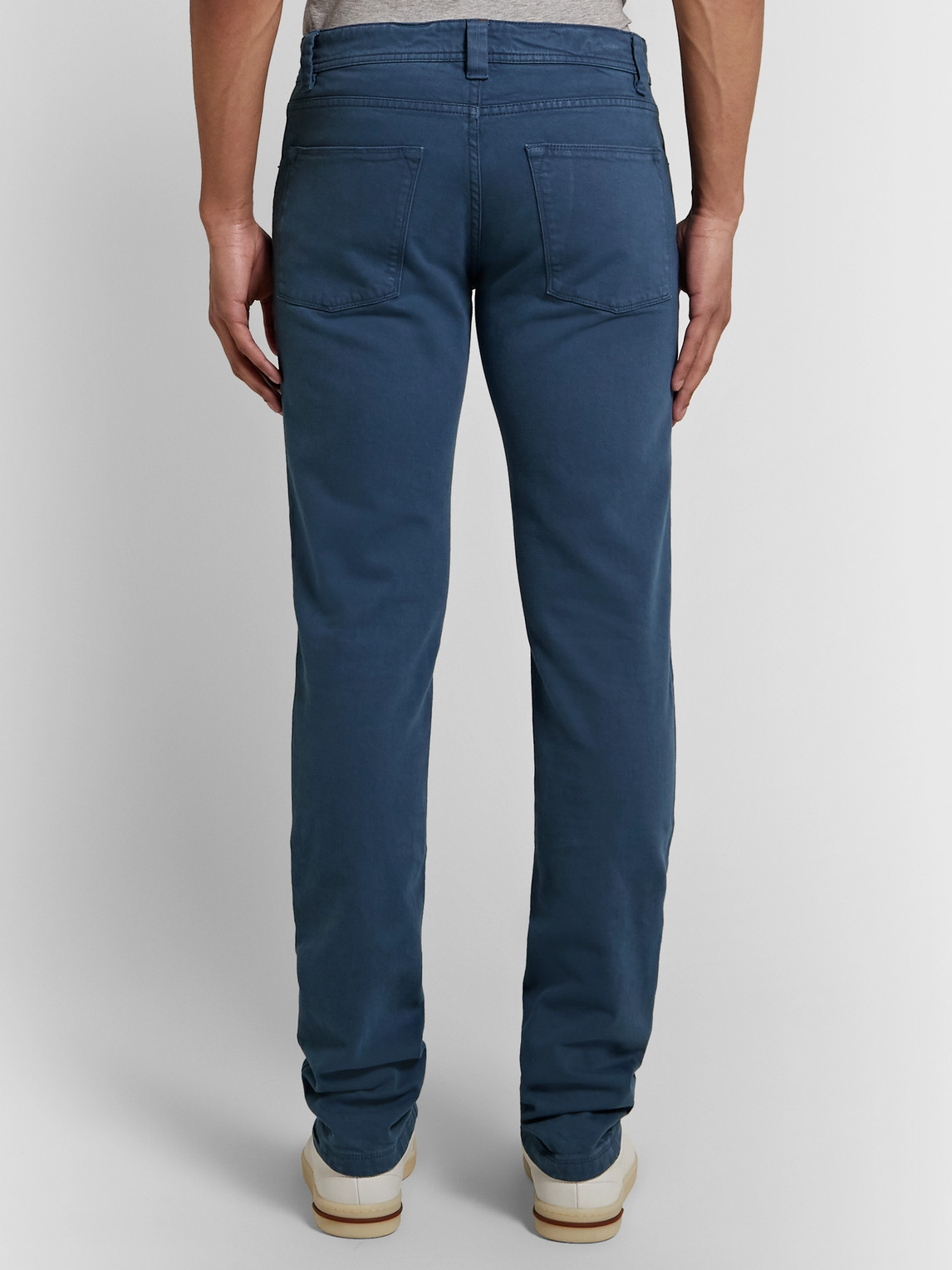 Loro Piana Slim-fit Stretch-denim Jeans In Blue | ModeSens