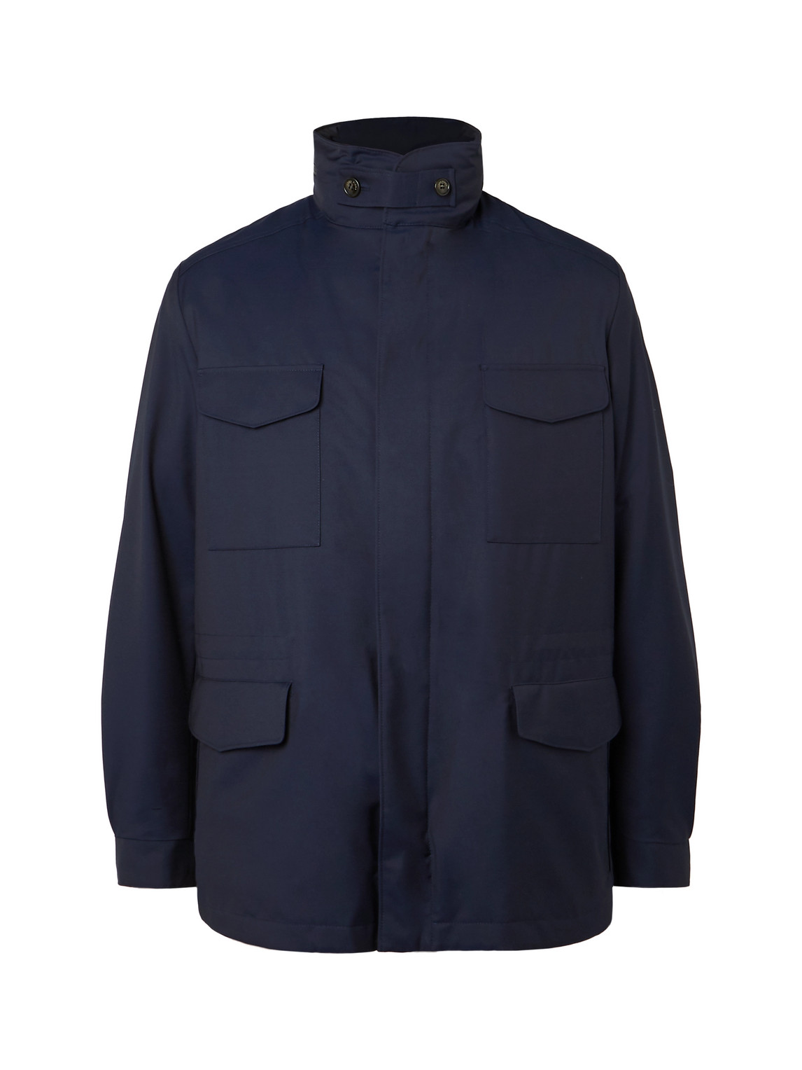 Rain System Virgin Wool-Blend Field Jacket with Detachable Quilted Shell Liner