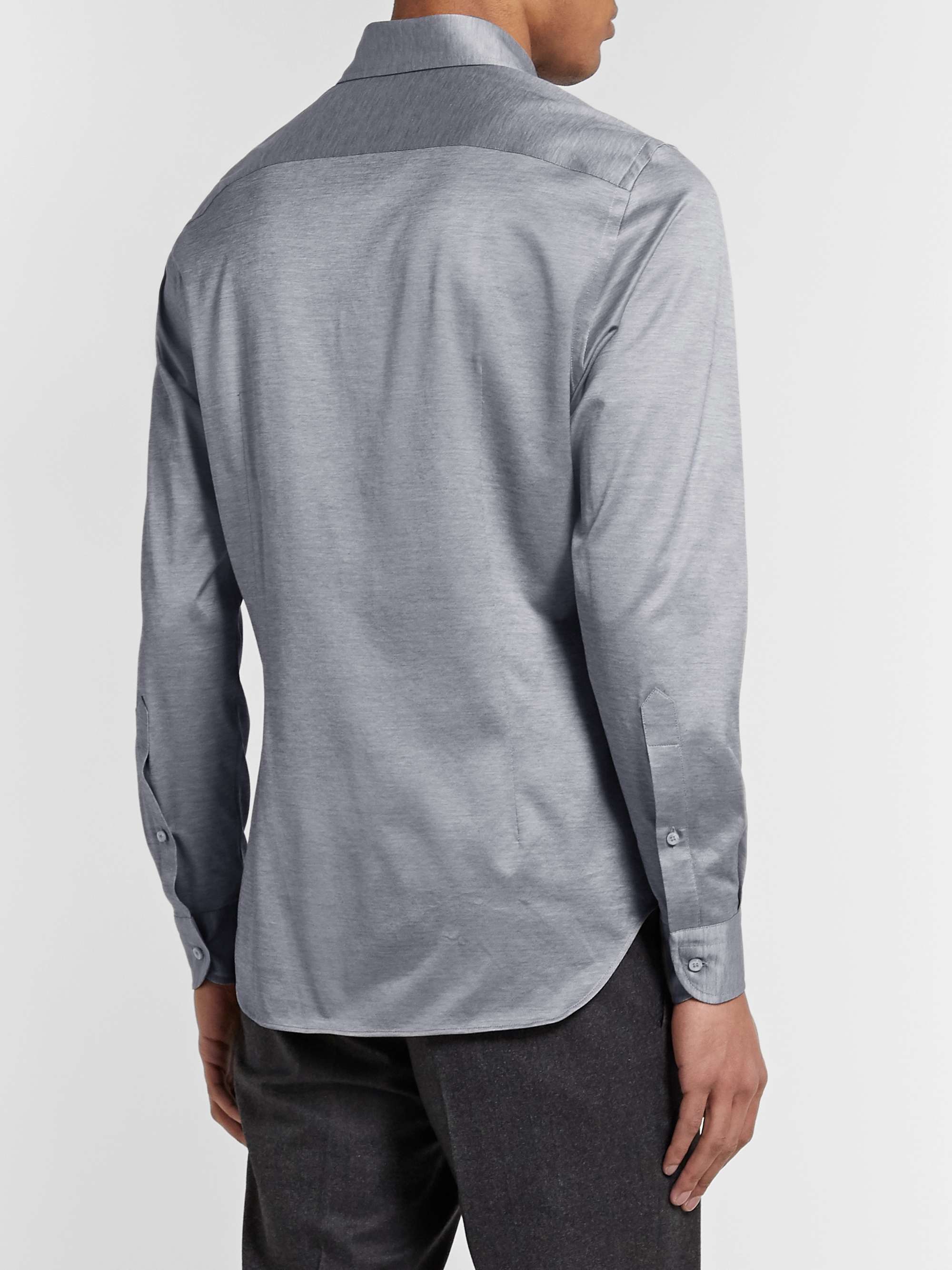 LORO PIANA Slim-Fit Cotton-Jersey Shirt