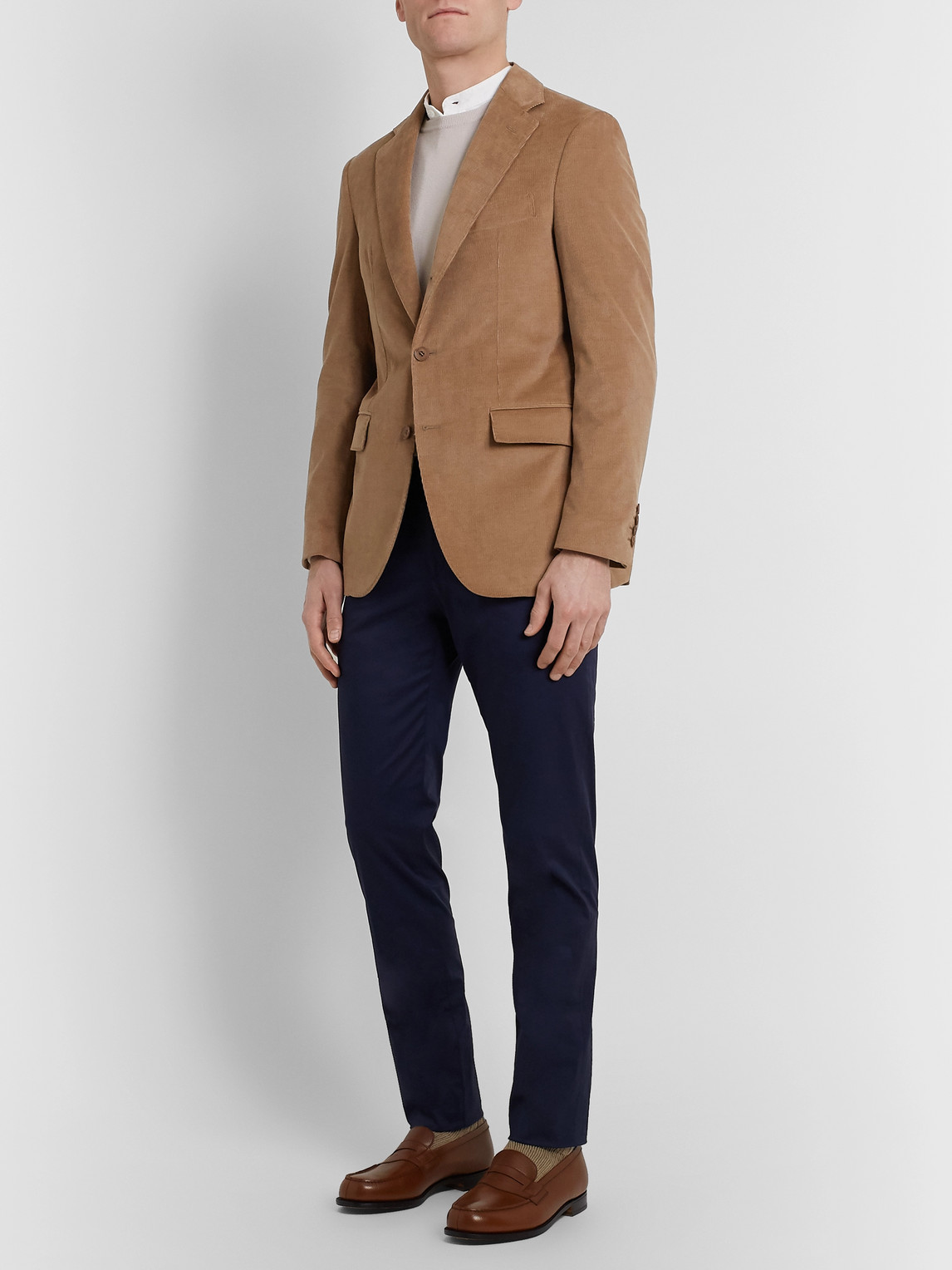 Loro Piana Rain System Cotton And Cashmere-blend Corduroy Suit Jacket ...